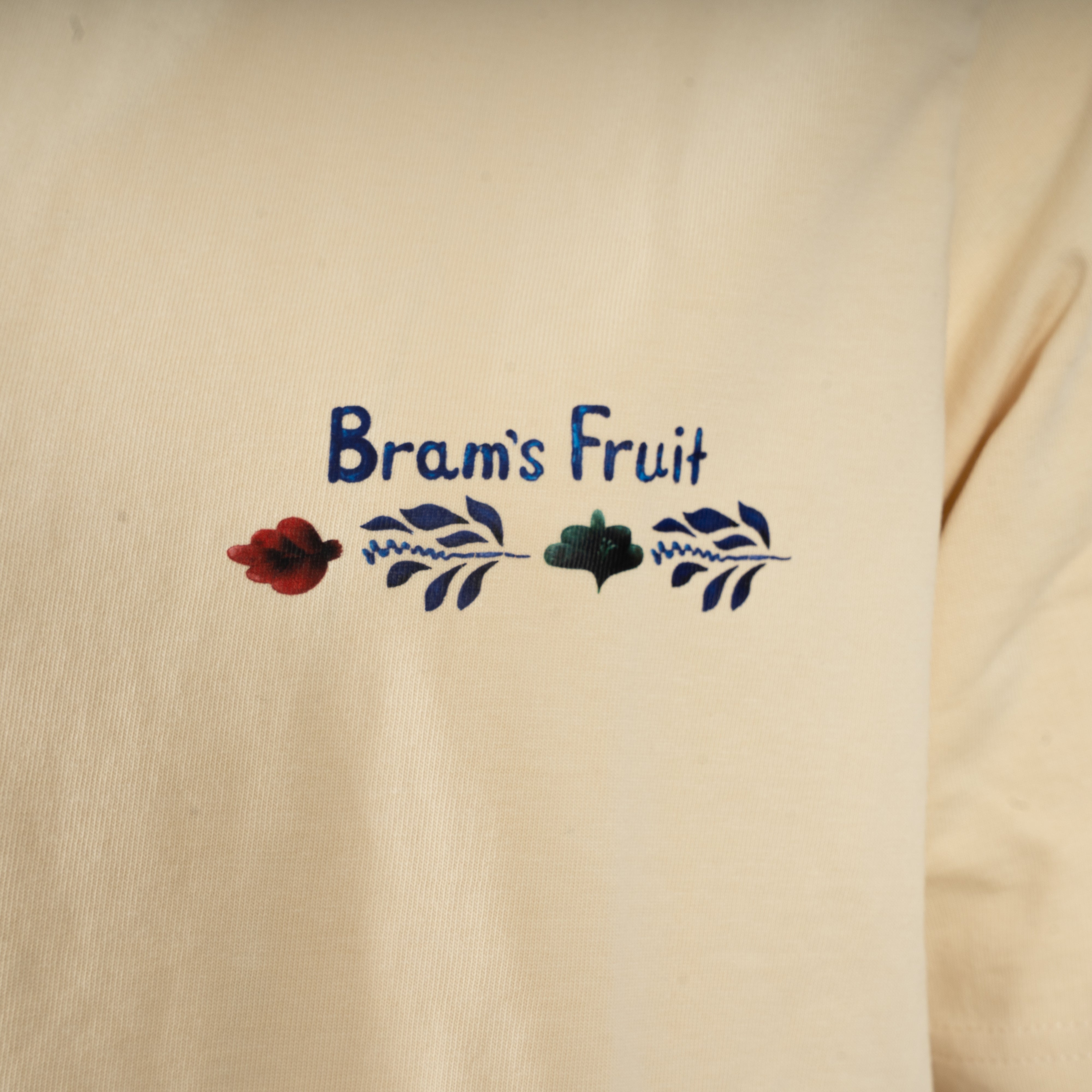 Bram's Fruit T-Shirt met Backprint Beige | Flora T-Shirt
