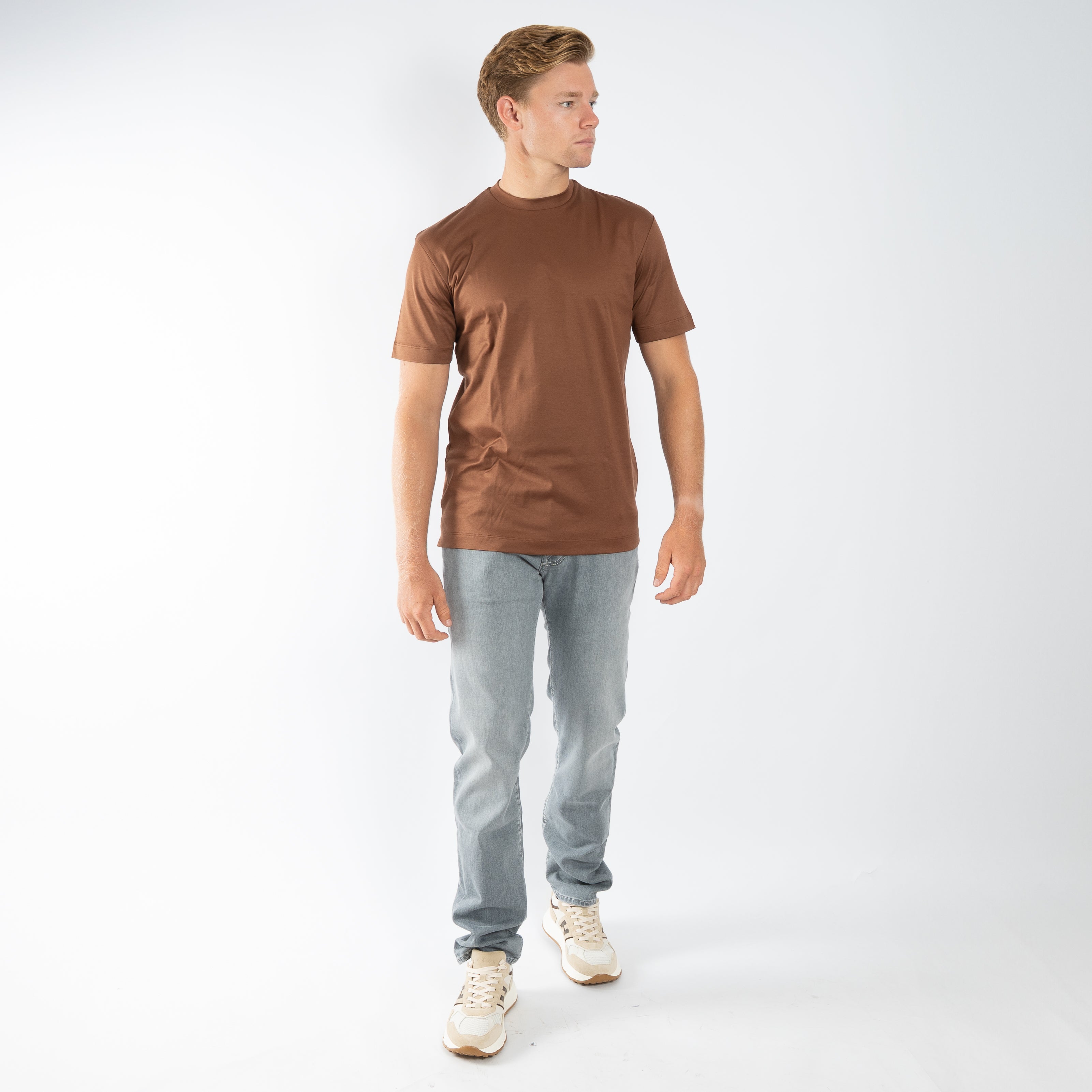 Valenza T-Shirt Brique | Interlock Supima Cotton