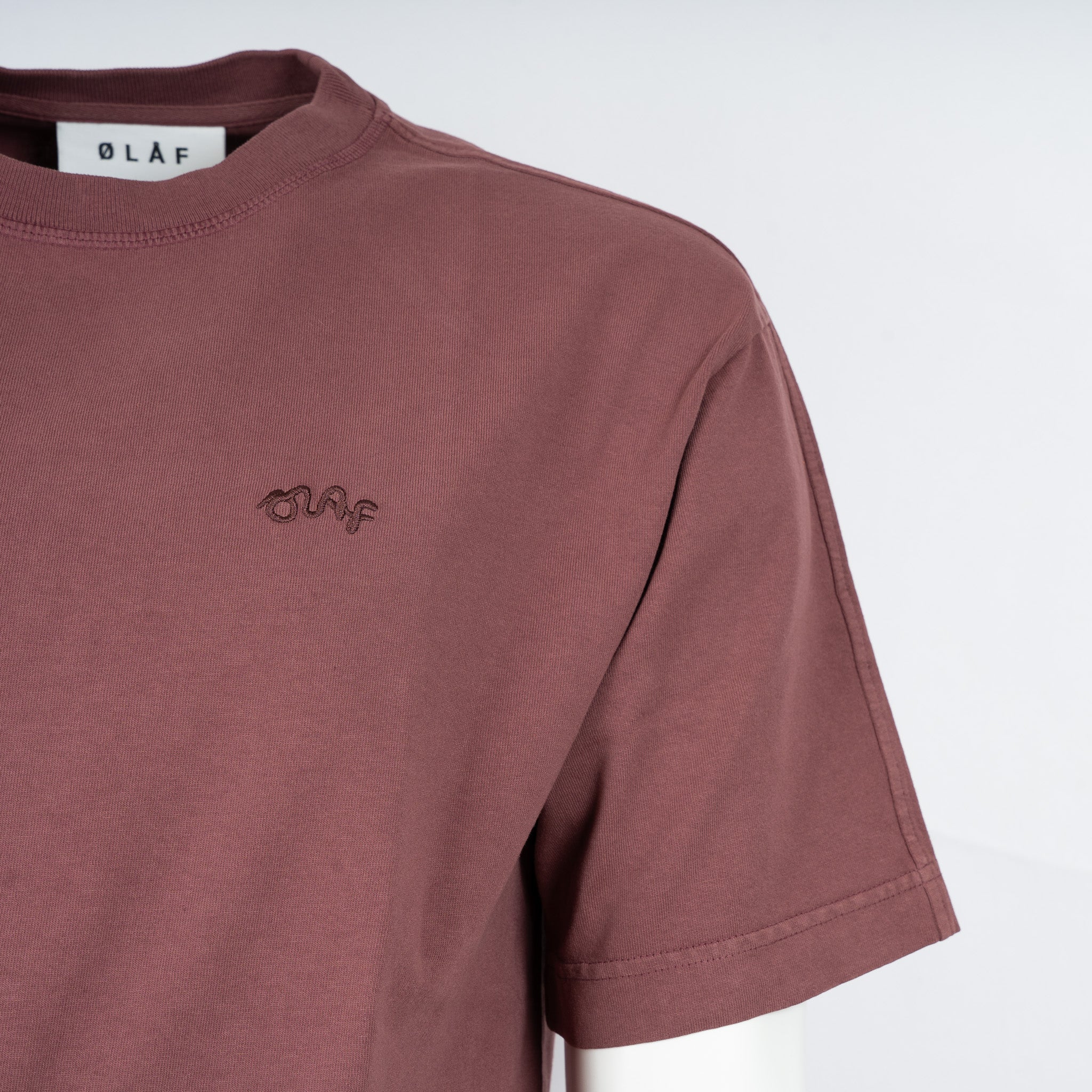 Olaf T-Shirt Rood | Washed Signature Tee