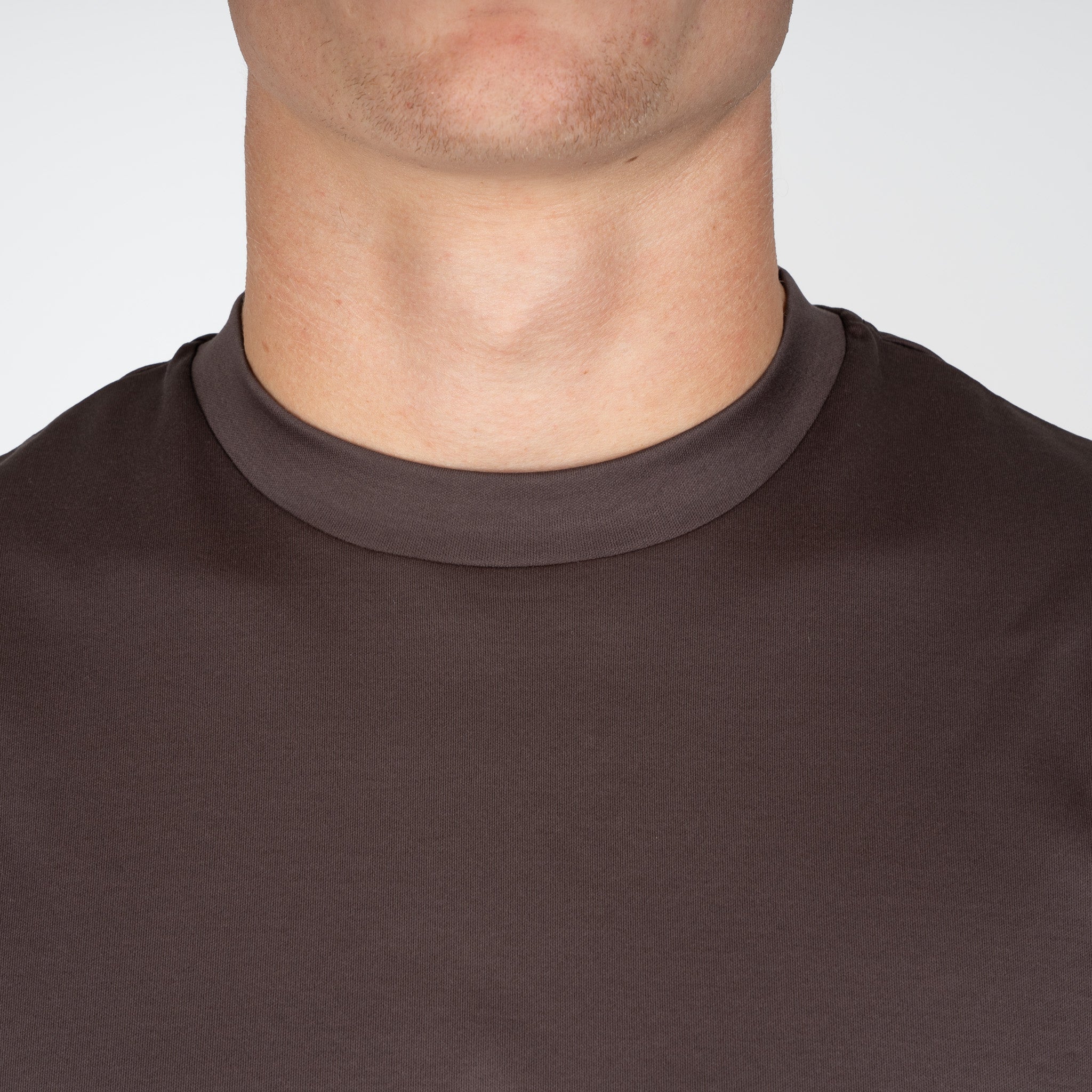 Valenza T-Shirt Bruin | Interlock Supima Oversized