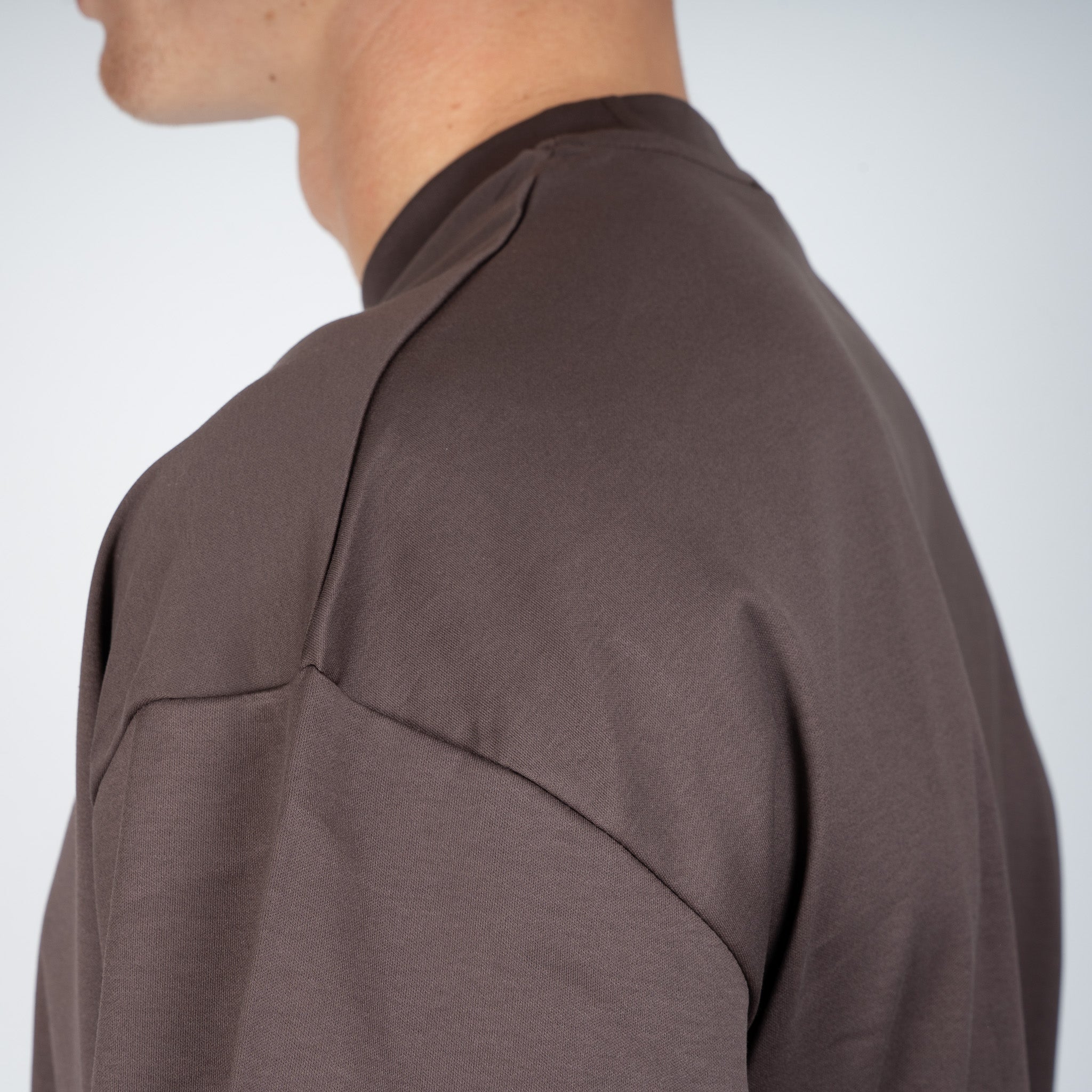Valenza T-Shirt Bruin | Interlock Supima Oversized