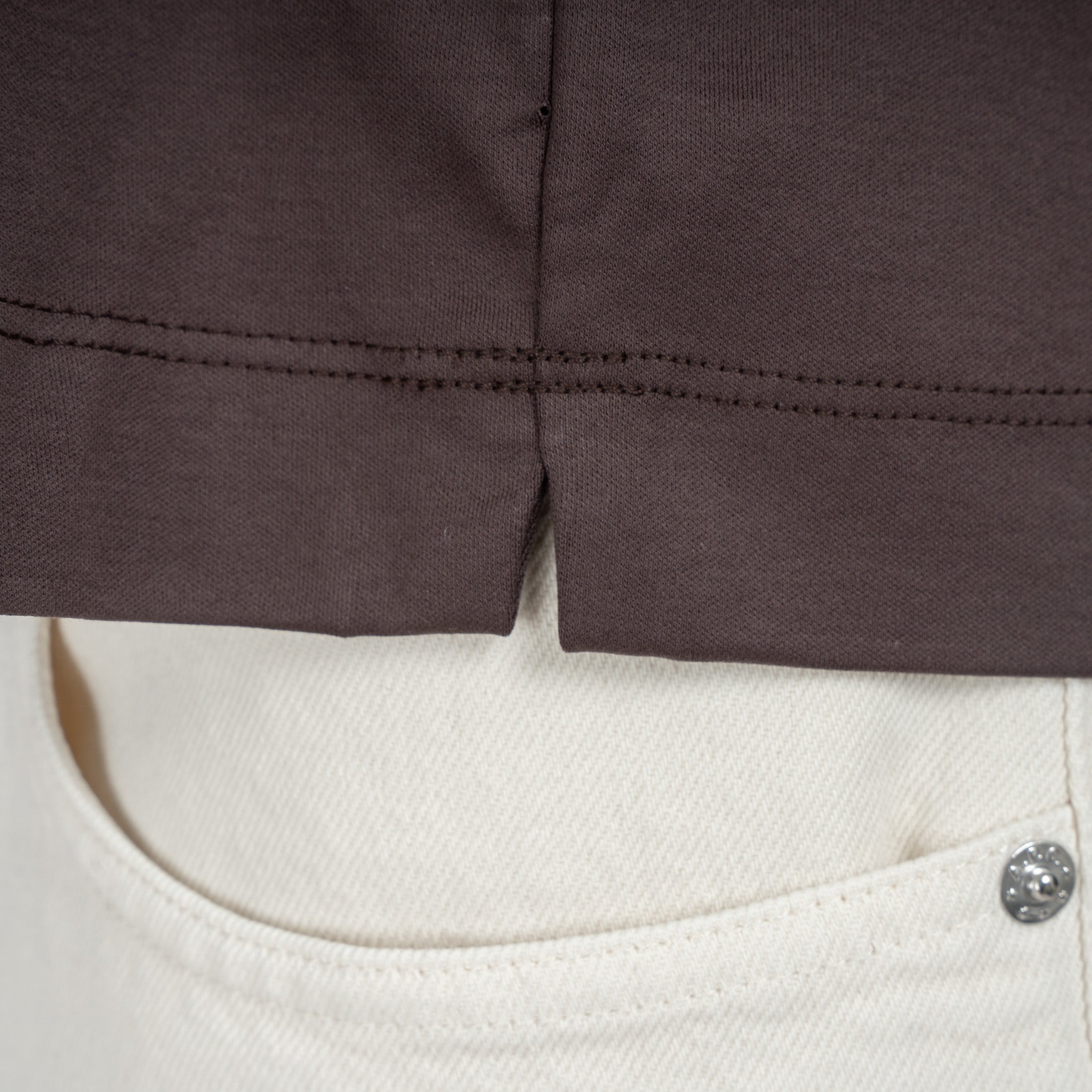 Valenza T-Shirt Bruin | Interlock Supima Oversized