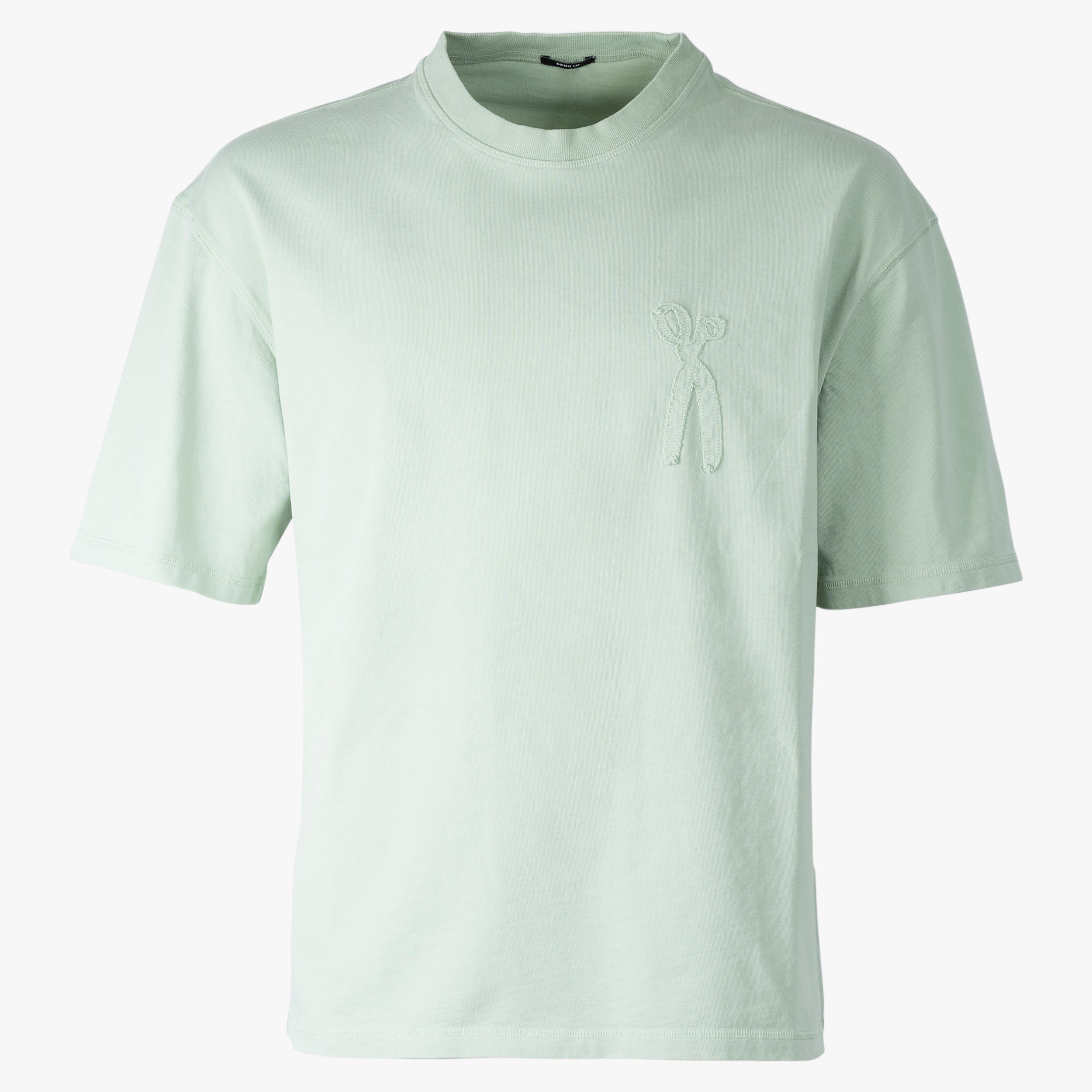 Denham T-Shirt Lichtgroen | Scissor Patch Tee