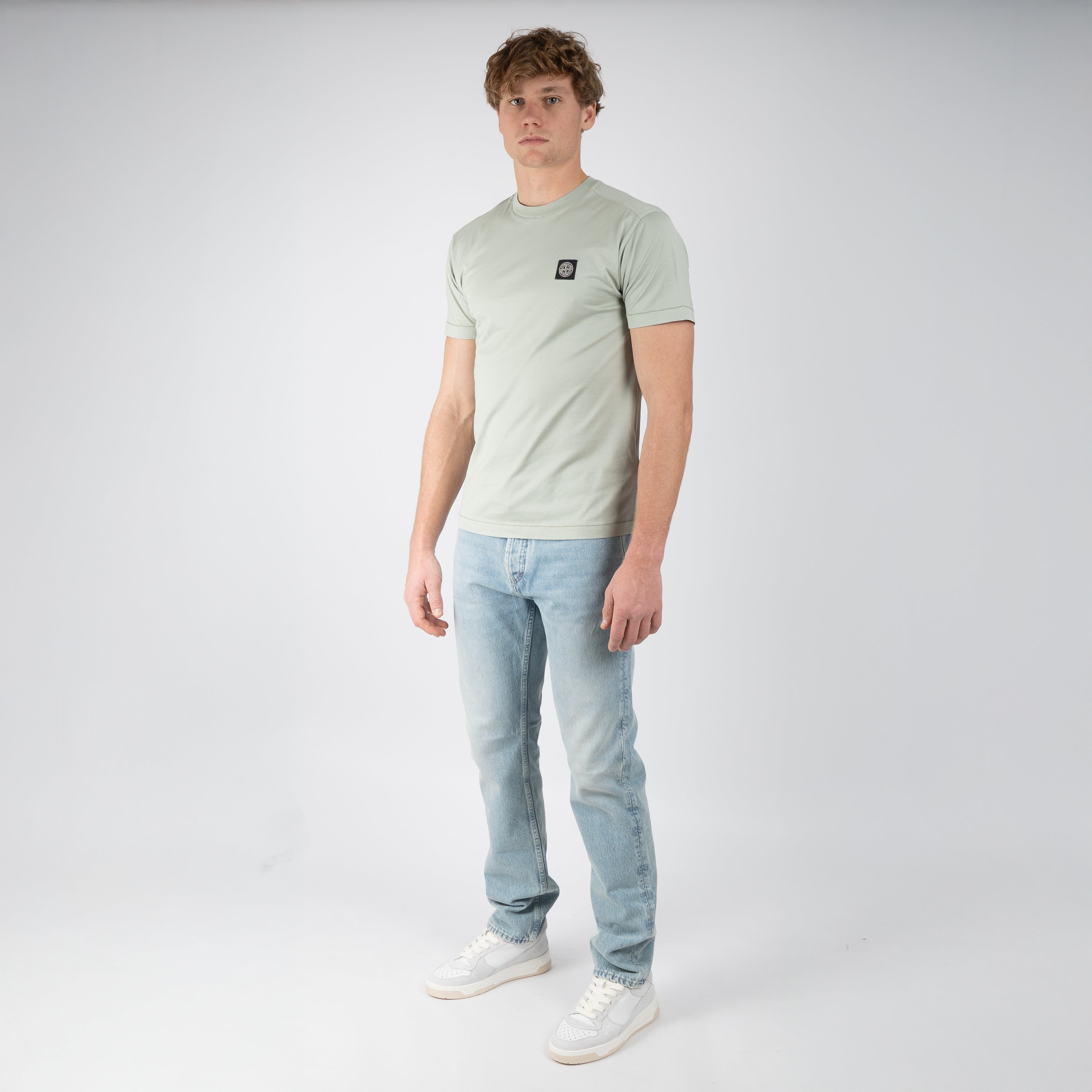 Stone Island T-Shirt Lichtgroen | 60/2 Cotton Jersey
