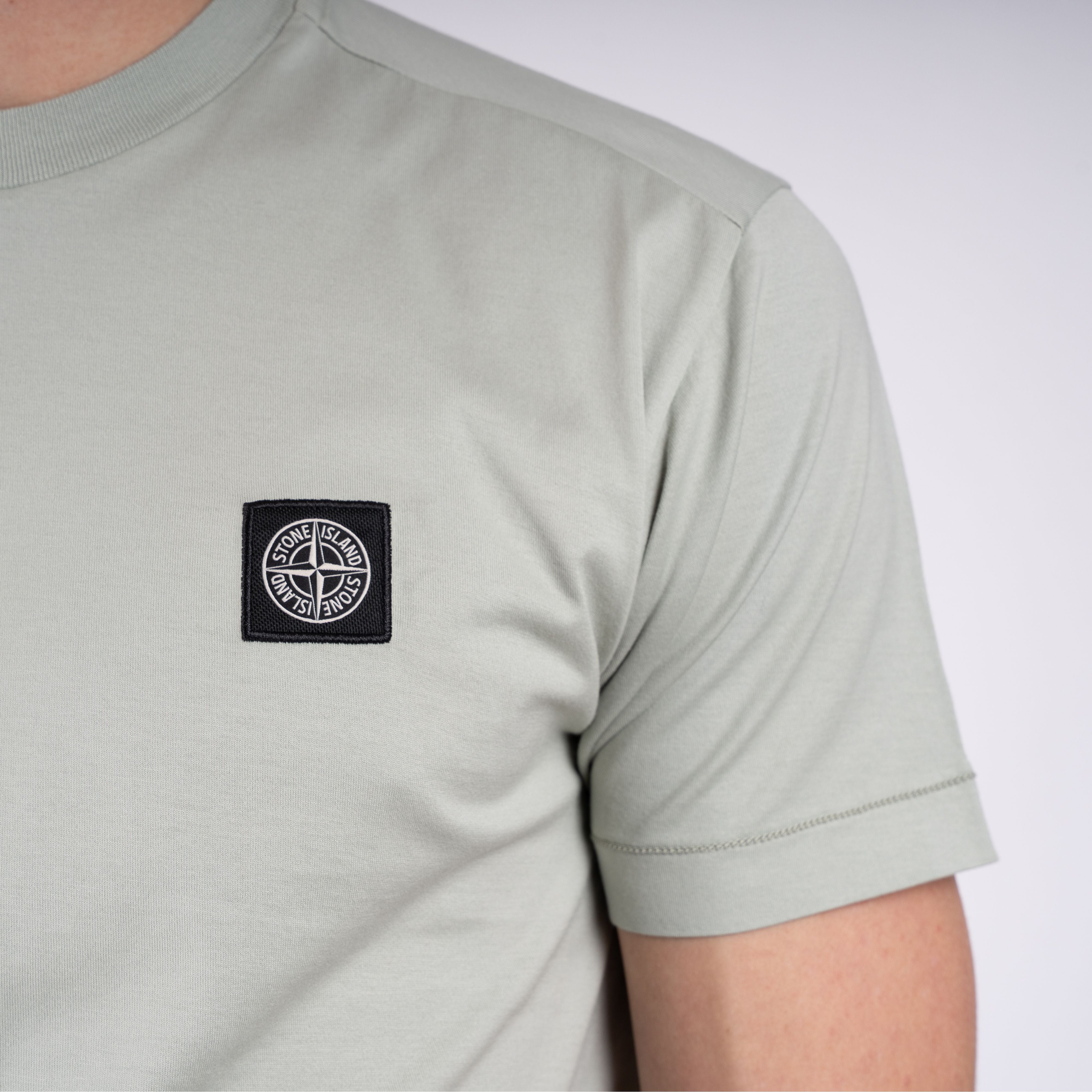 Stone Island T-Shirt Lichtgroen | 60/2 Cotton Jersey