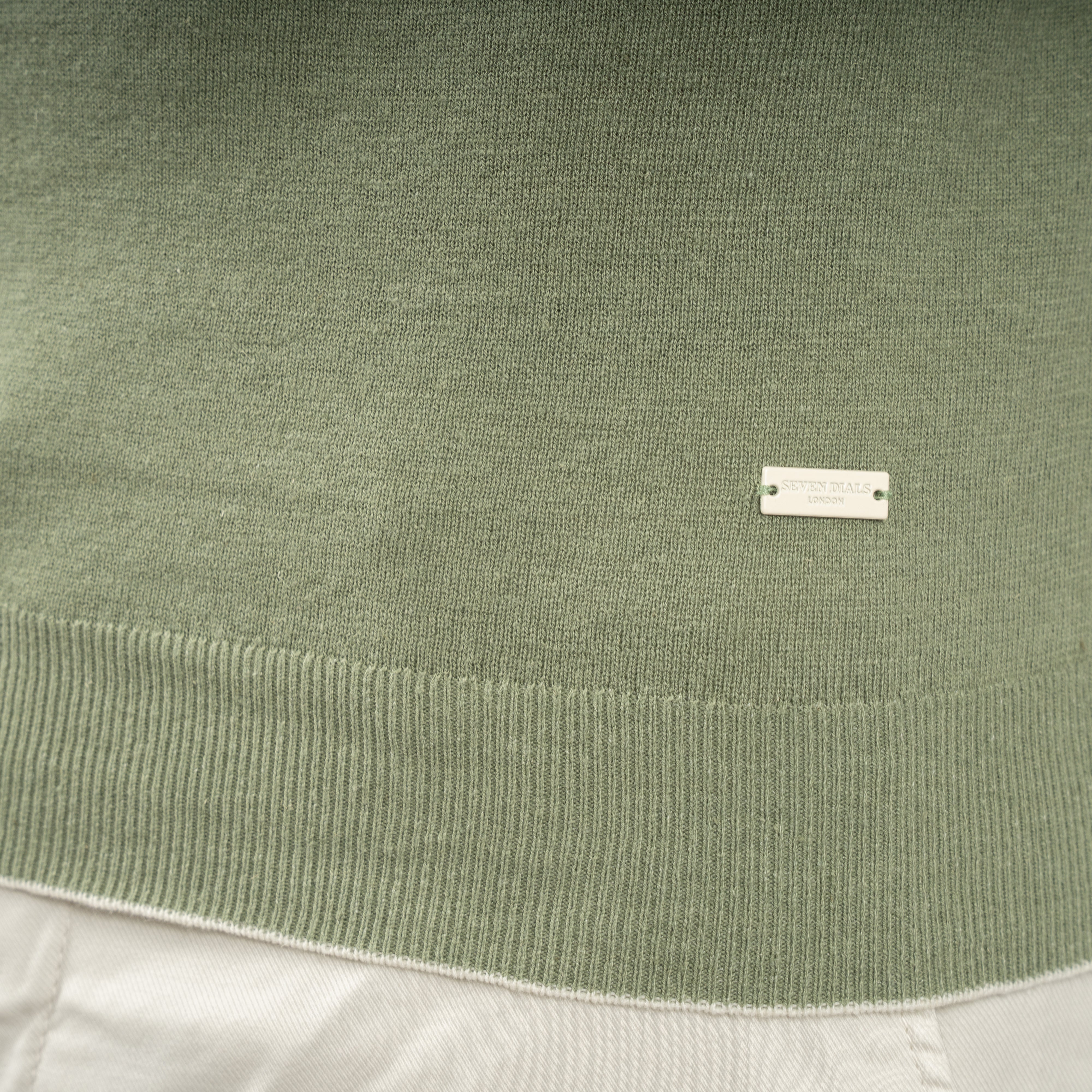 SEVEN DIALS Linnen T-Shirt Groen | Bennett