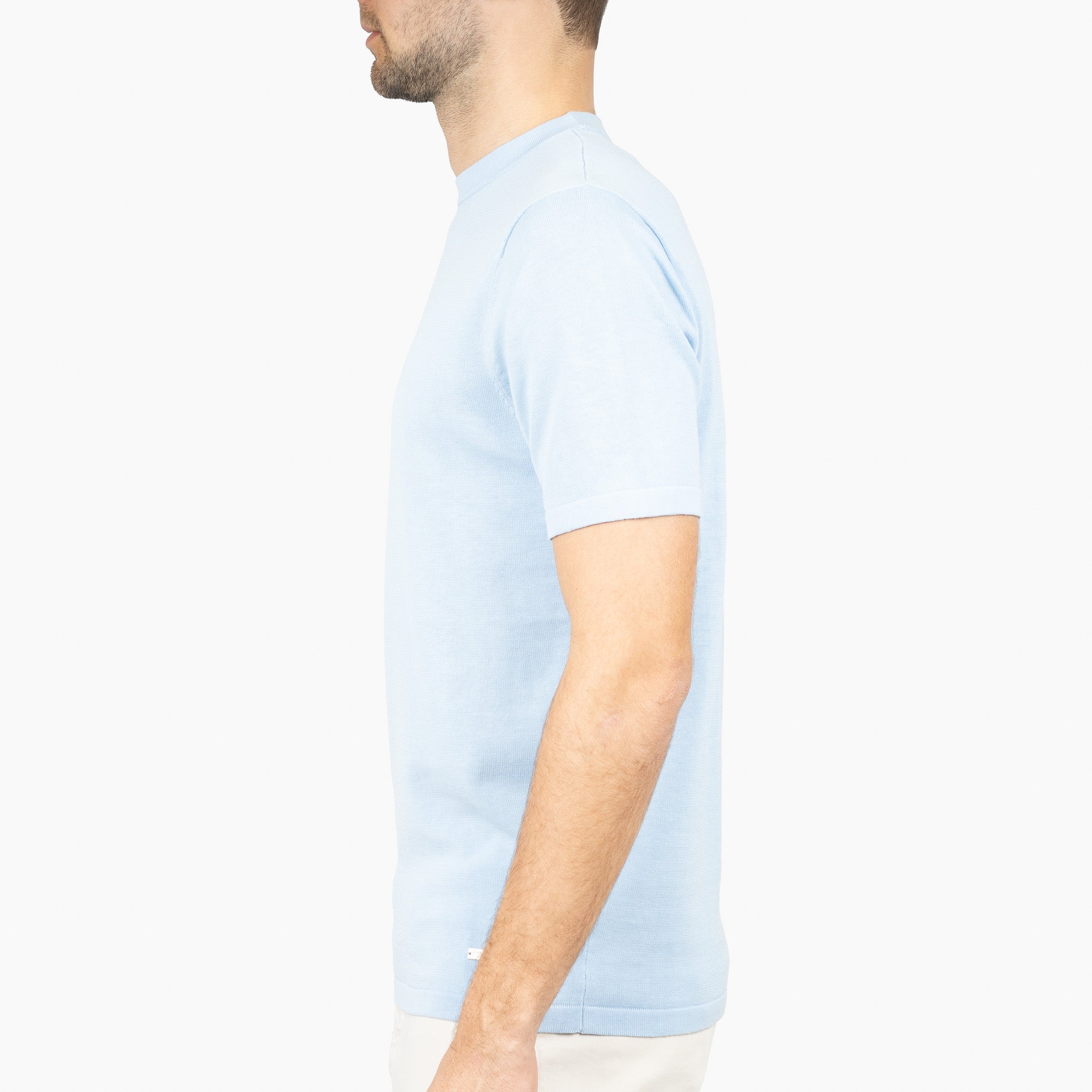SEVEN DIALS Gebreid T-Shirt Lichtblauw | Faun