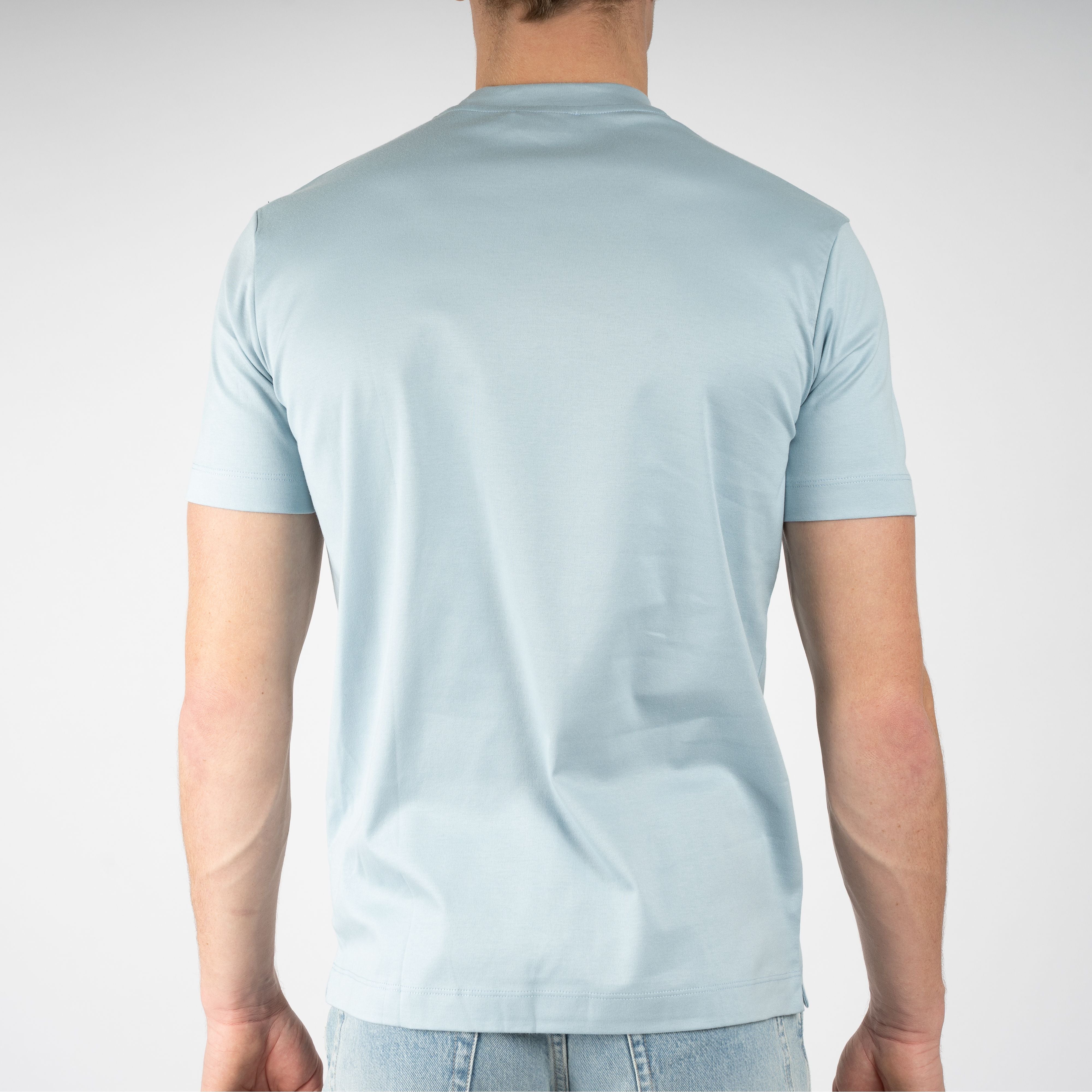 Valenza T-Shirt Lichtblauw | Interlock Supima Cotton