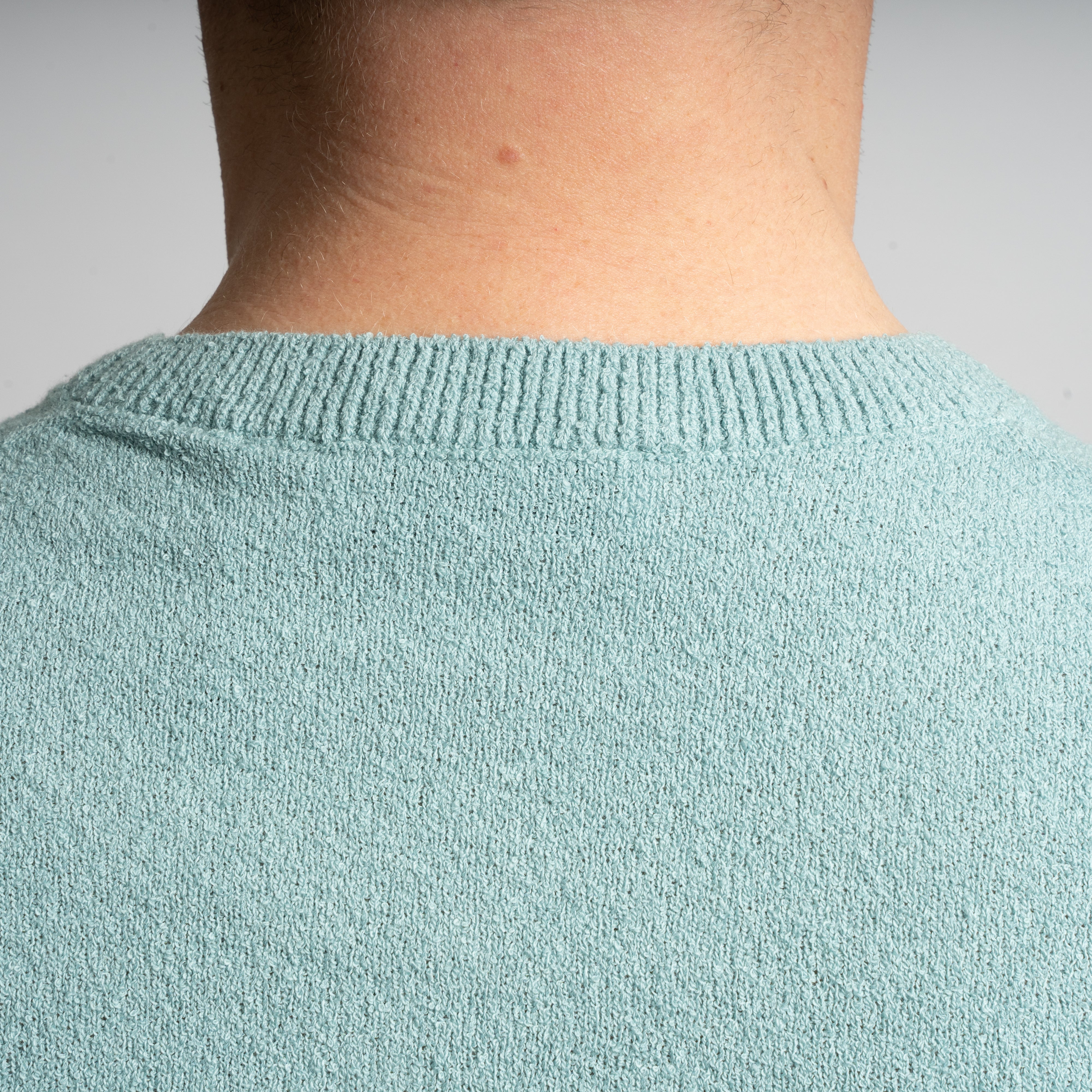 Gran Sasso T-Shirt Aquablauw | Boucle Knit