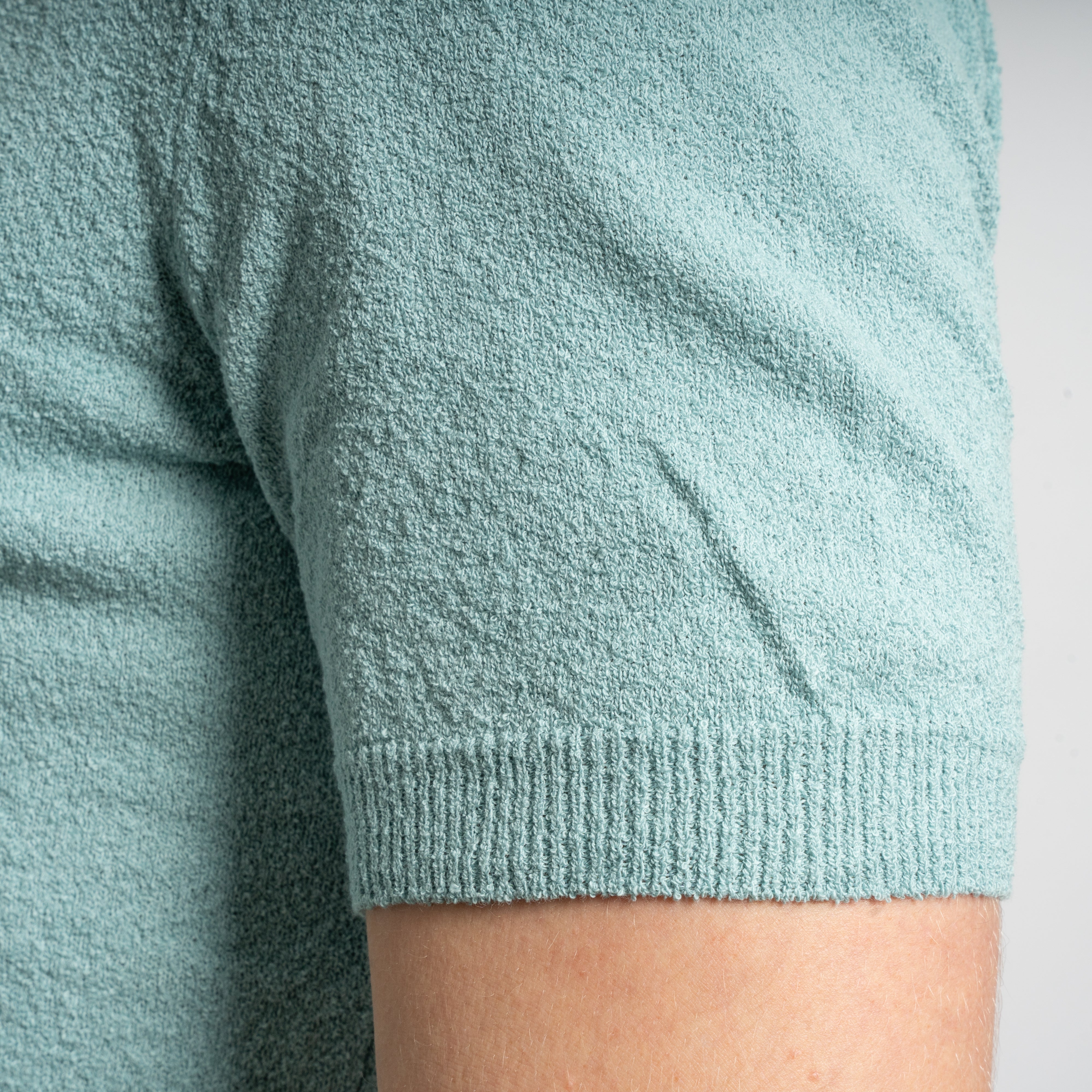 Gran Sasso T-Shirt Aquablauw | Boucle Knit