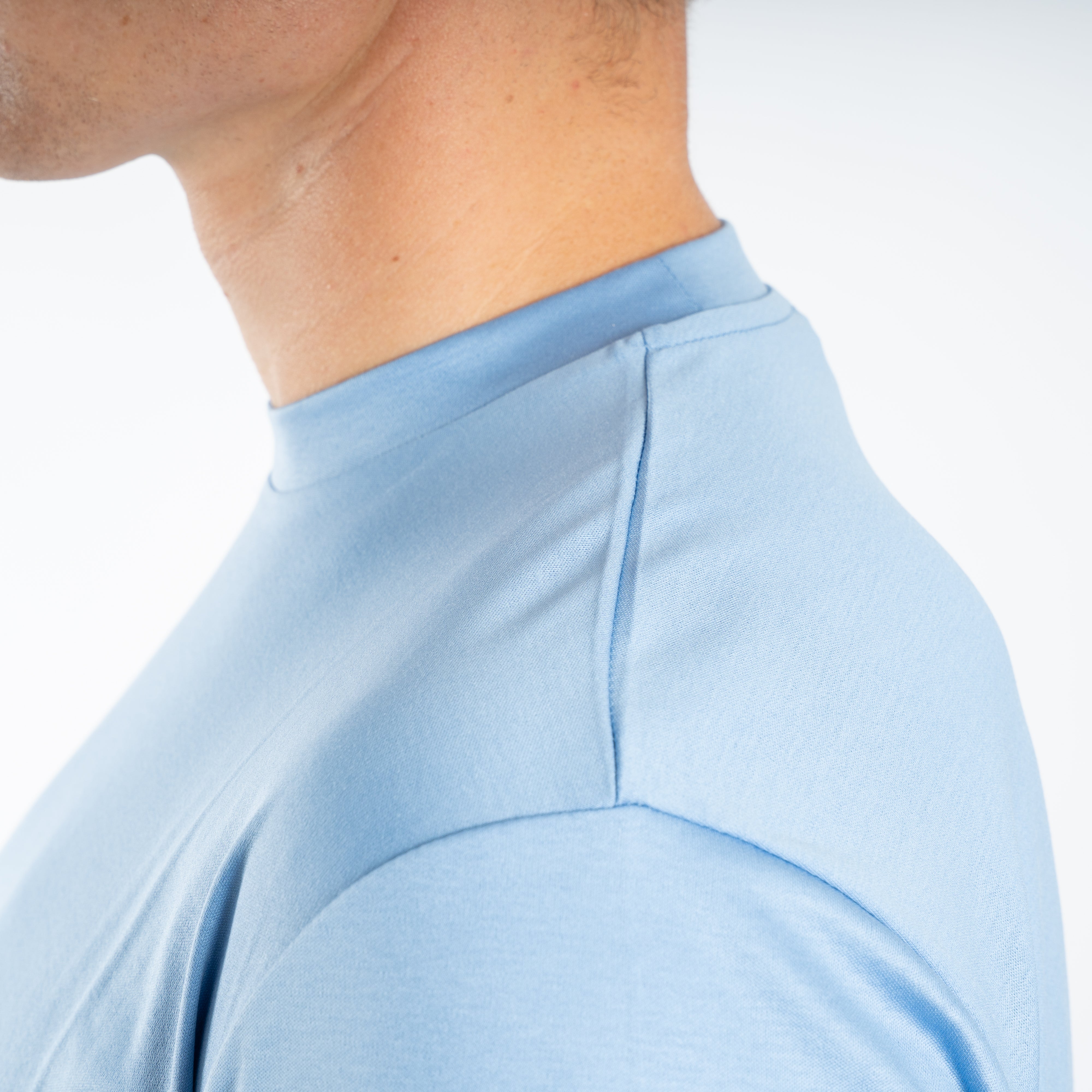 Valenza T-Shirt Lichtblauw | Interlock Supima Cotton