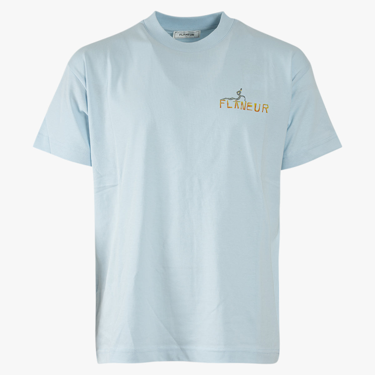 Flaneur T-shirt lichtblauw | Passage of Time