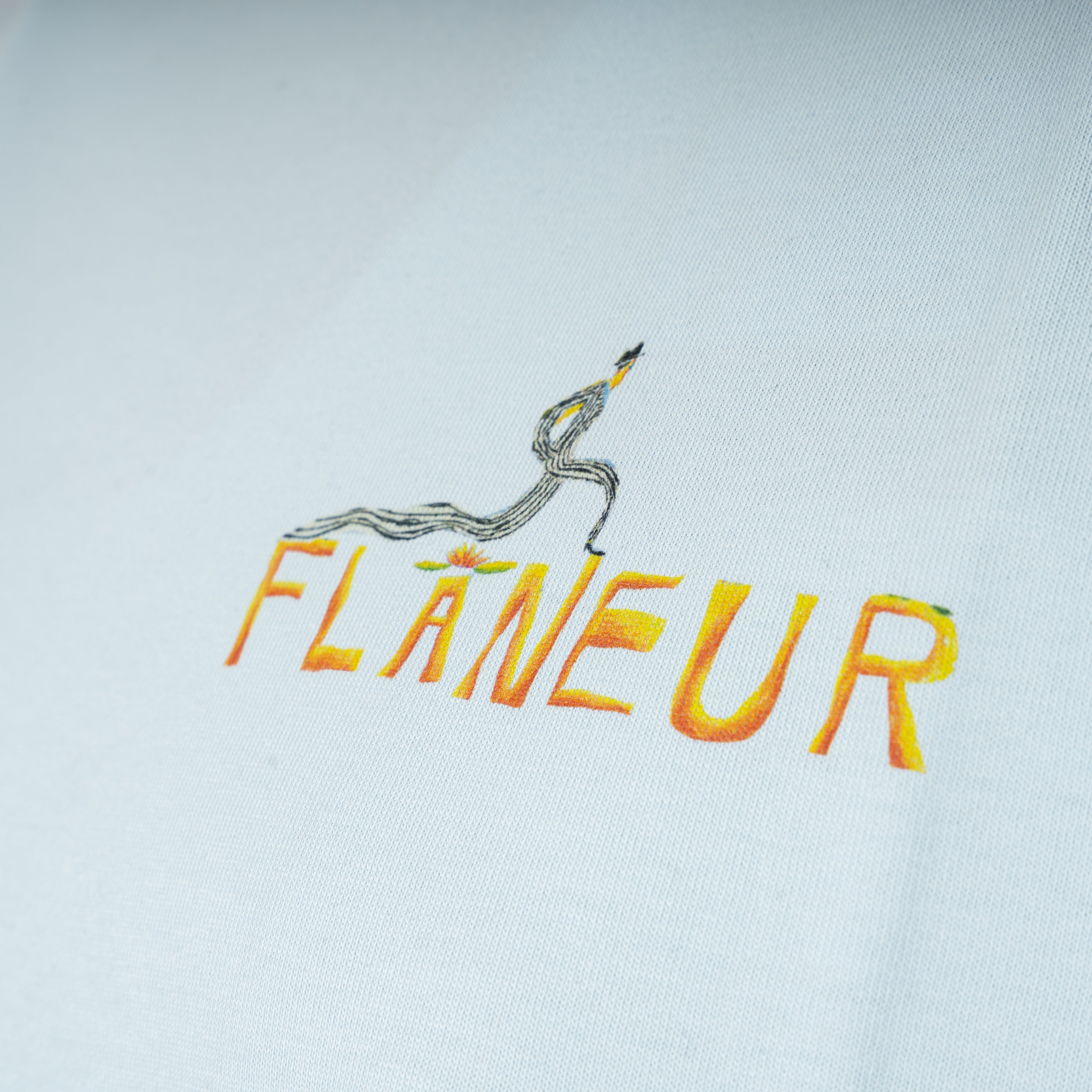 Flaneur T-shirt lichtblauw | Passage of Time