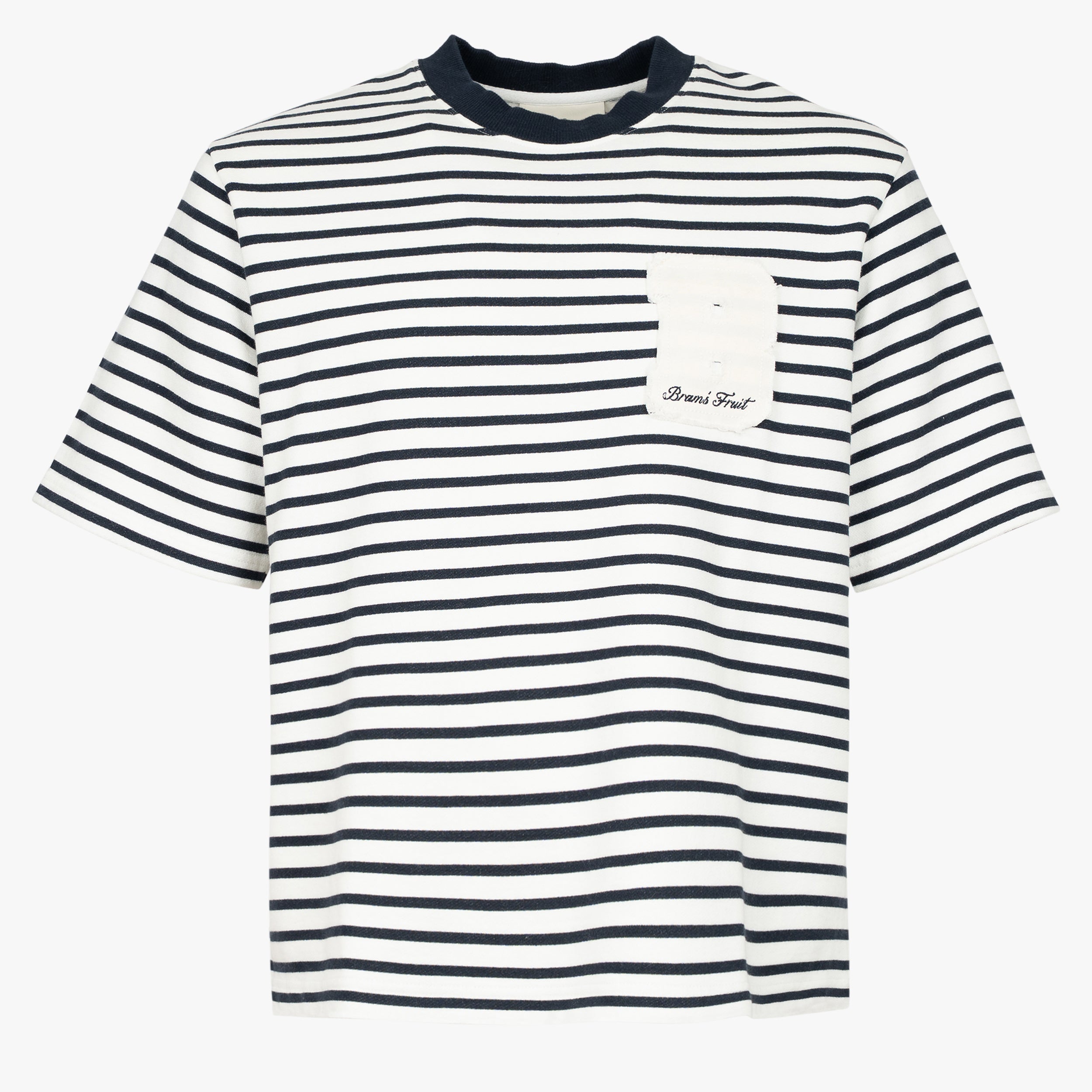 Bram's Fruit T-Shirt Blauw Gestreept | Varsity Striped