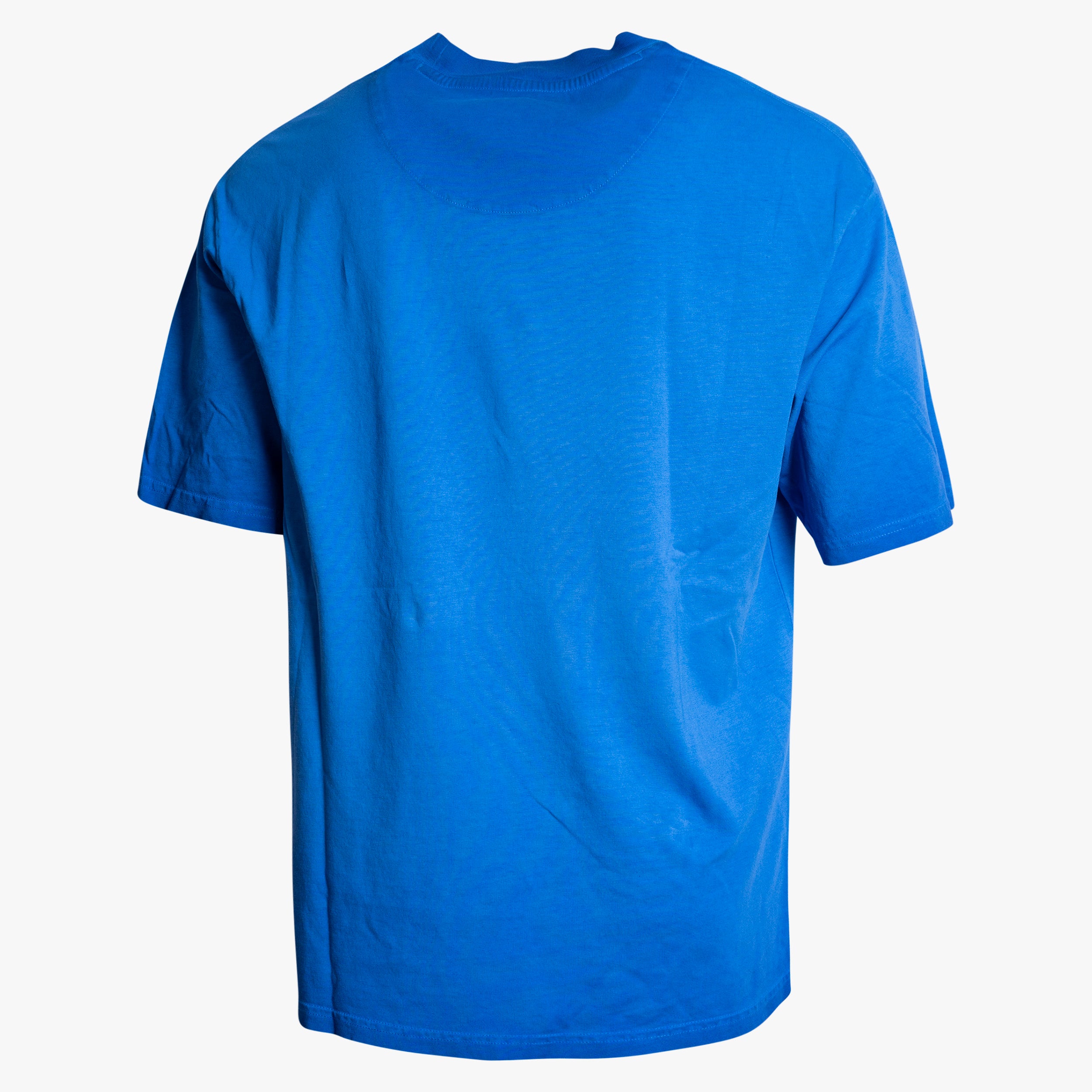 Flaneur T-Shirt Verwassen Blauw | With You