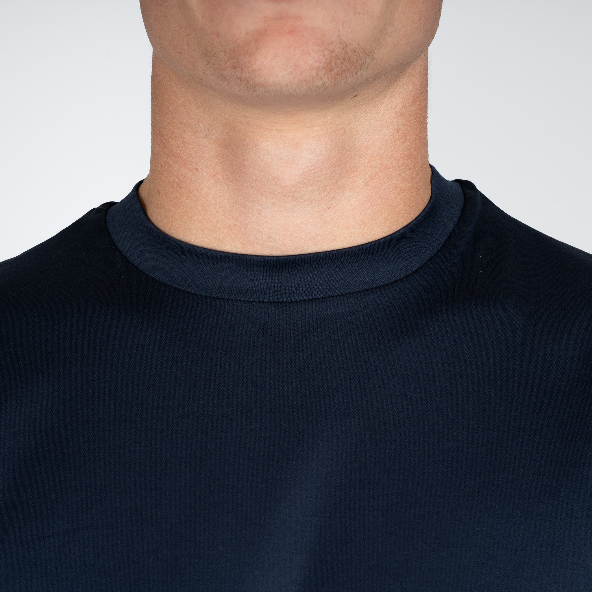 Valenza T-Shirt Blauw | Interlock Supima Oversized