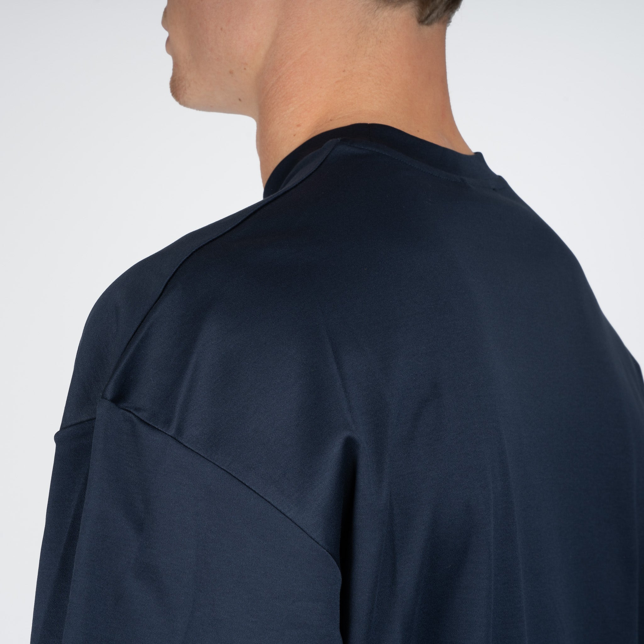 Valenza T-Shirt Blauw | Interlock Supima Oversized