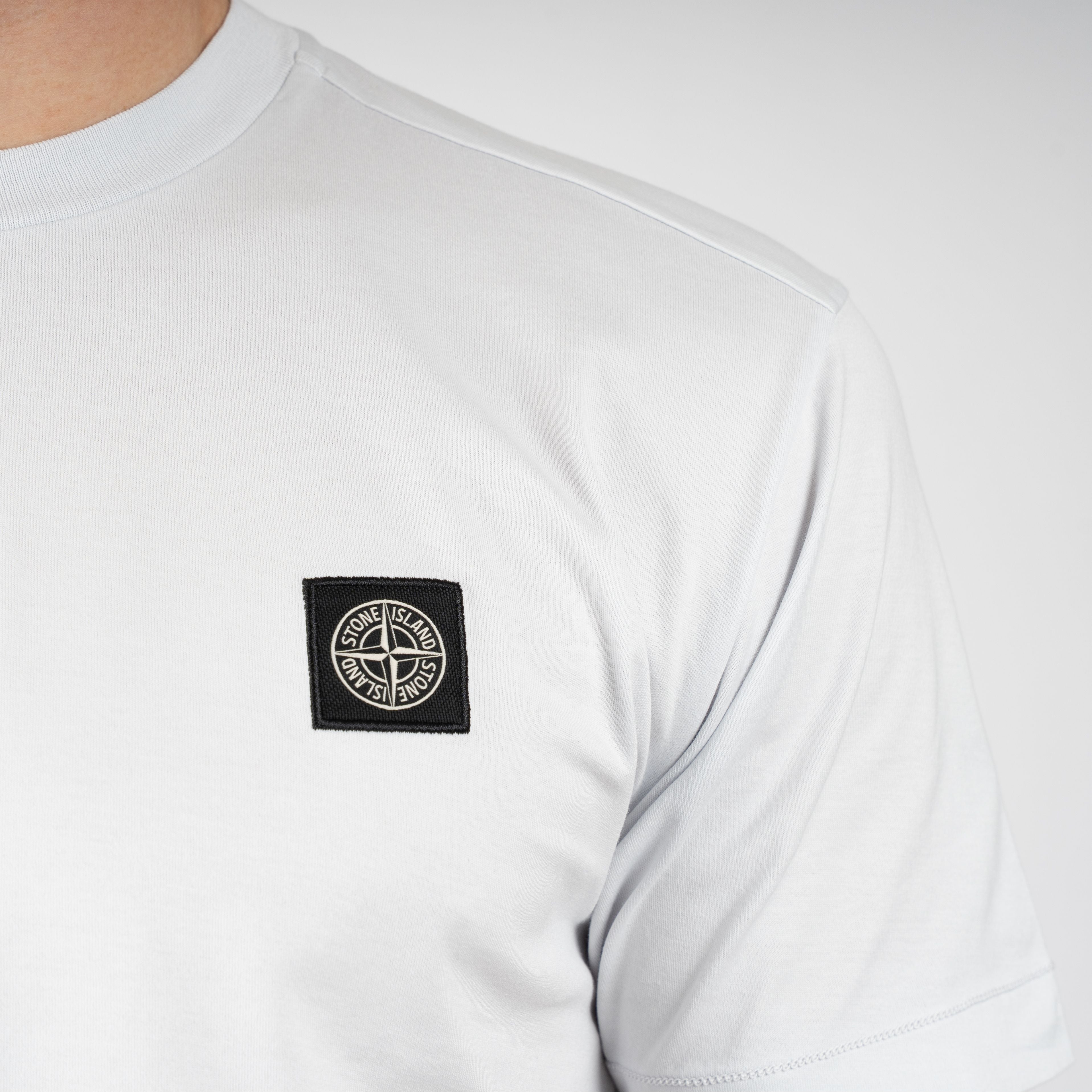Stone Island T-Shirt Lichtblauw | 60/2 Cotton Jersey