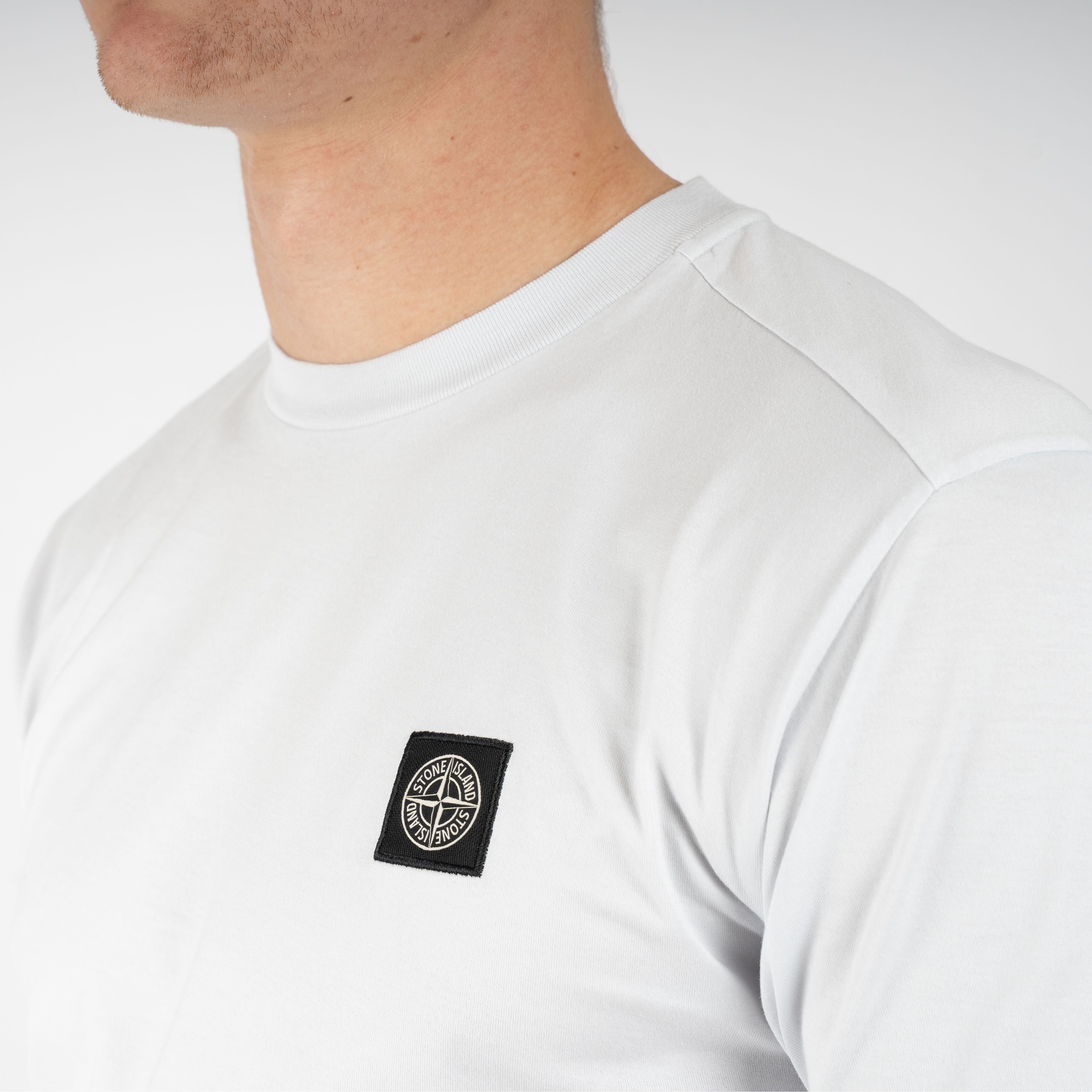 Stone Island T-Shirt Lichtblauw | 60/2 Cotton Jersey