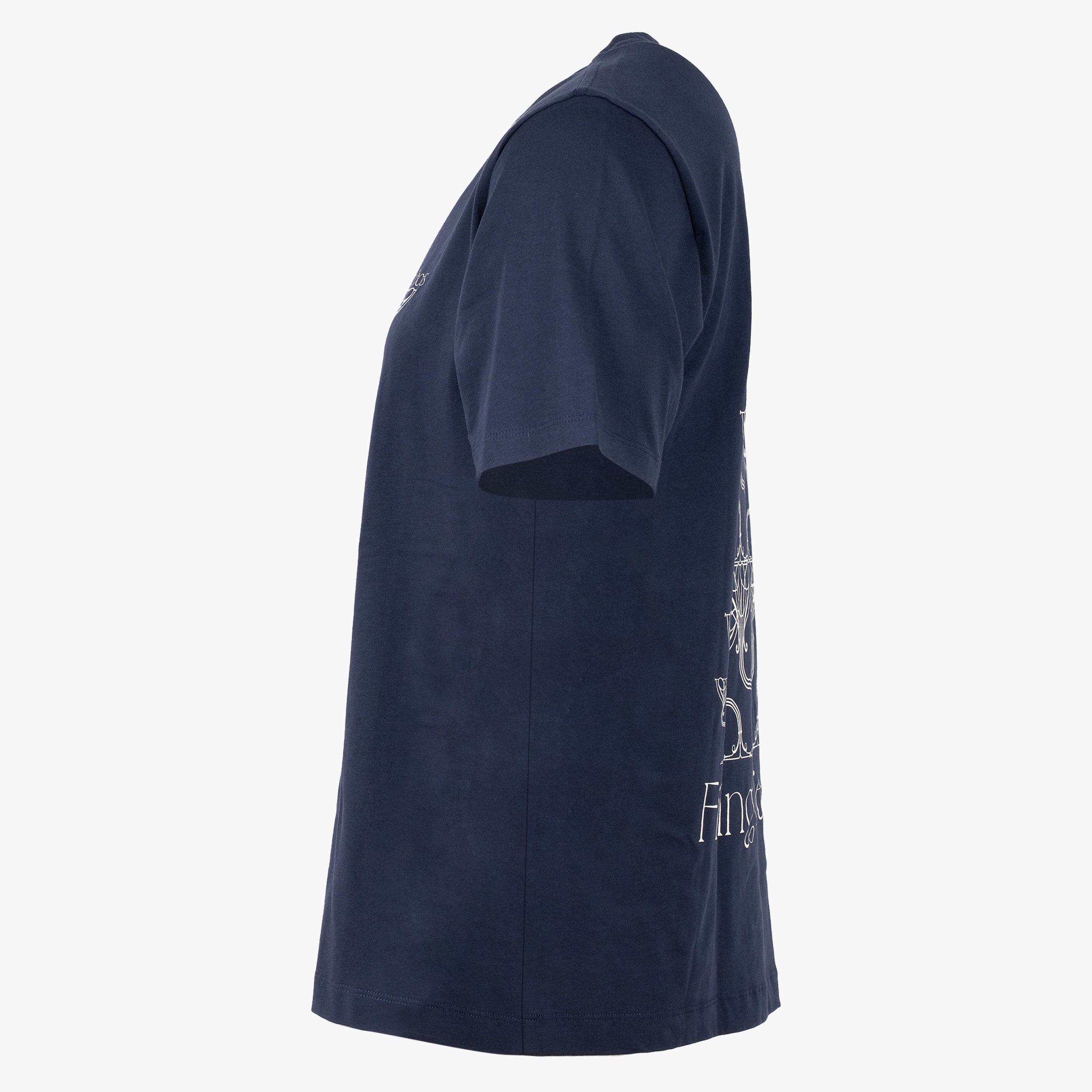 Filling Pieces T-Shirt Backprint Blauw | Champagne