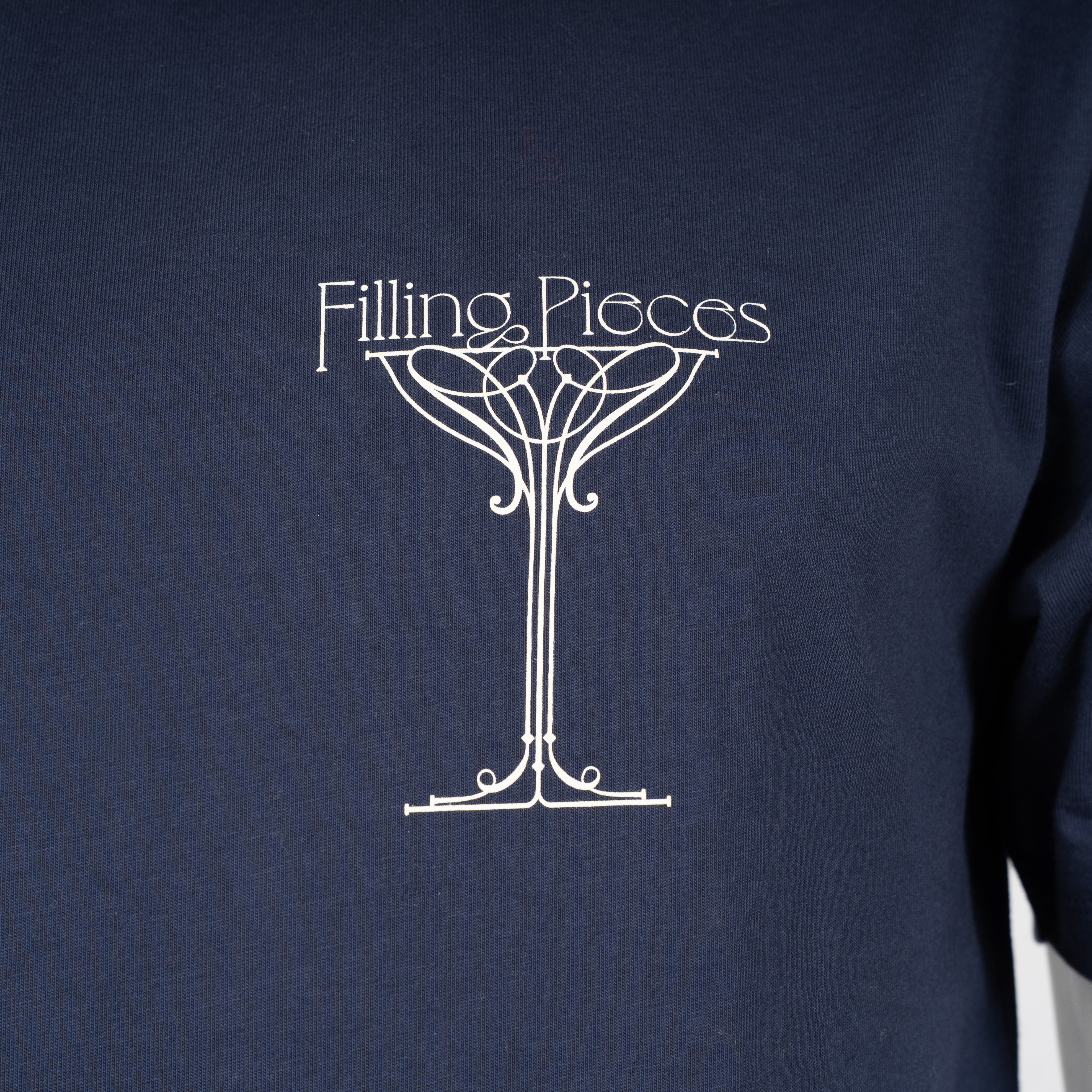 Filling Pieces T-Shirt Backprint Blauw | Champagne