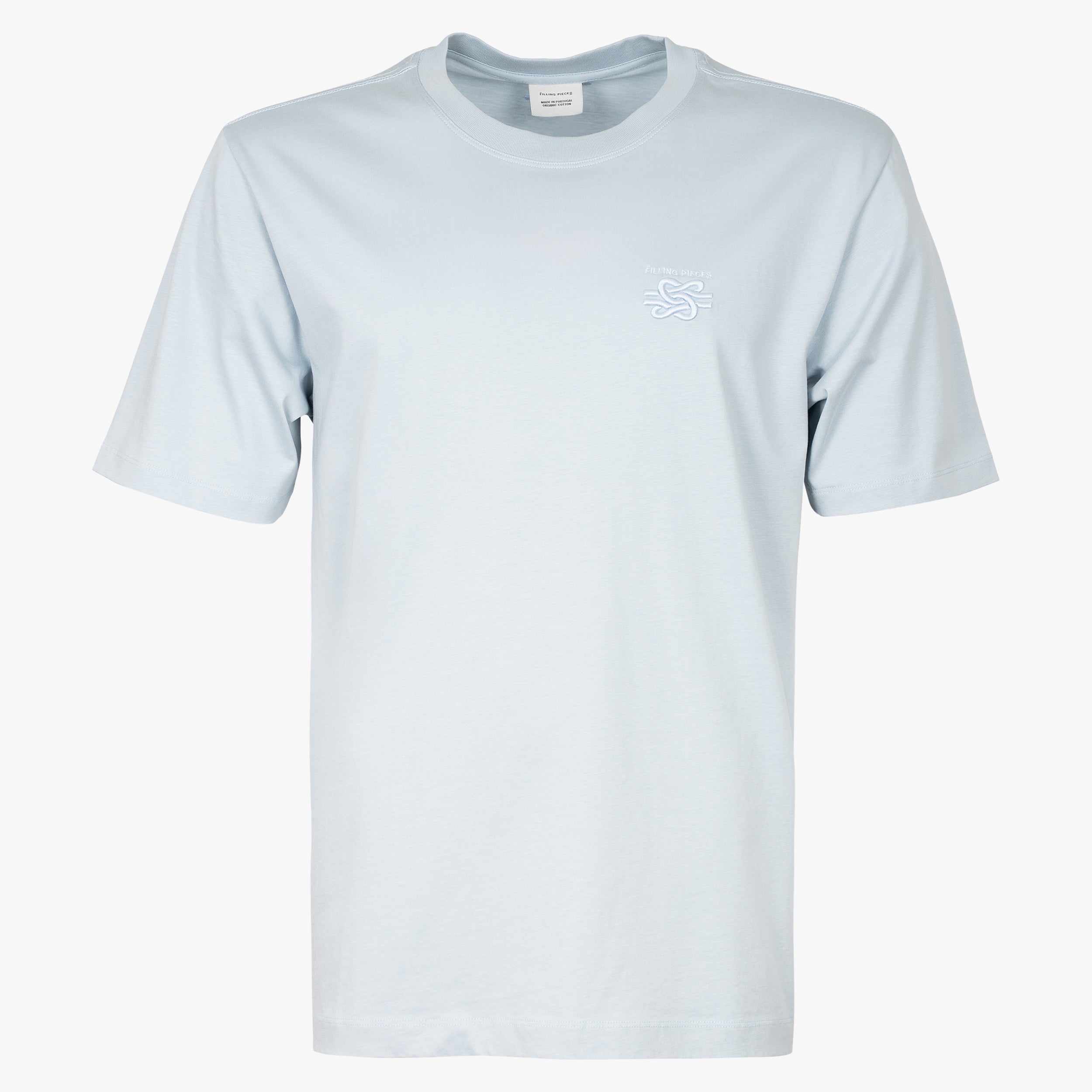 Filling Pieces T-Shirt Lichtblauw | Embroidered Knot