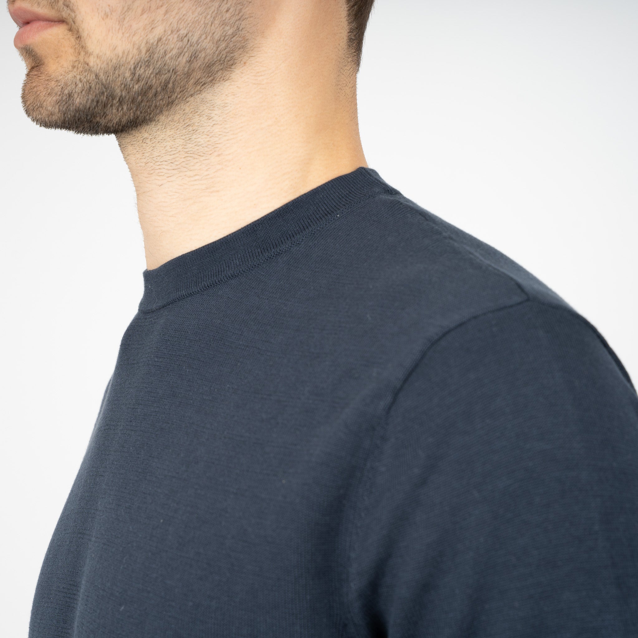 SEVEN DIALS Gebreid T-Shirt Blauw | Faun