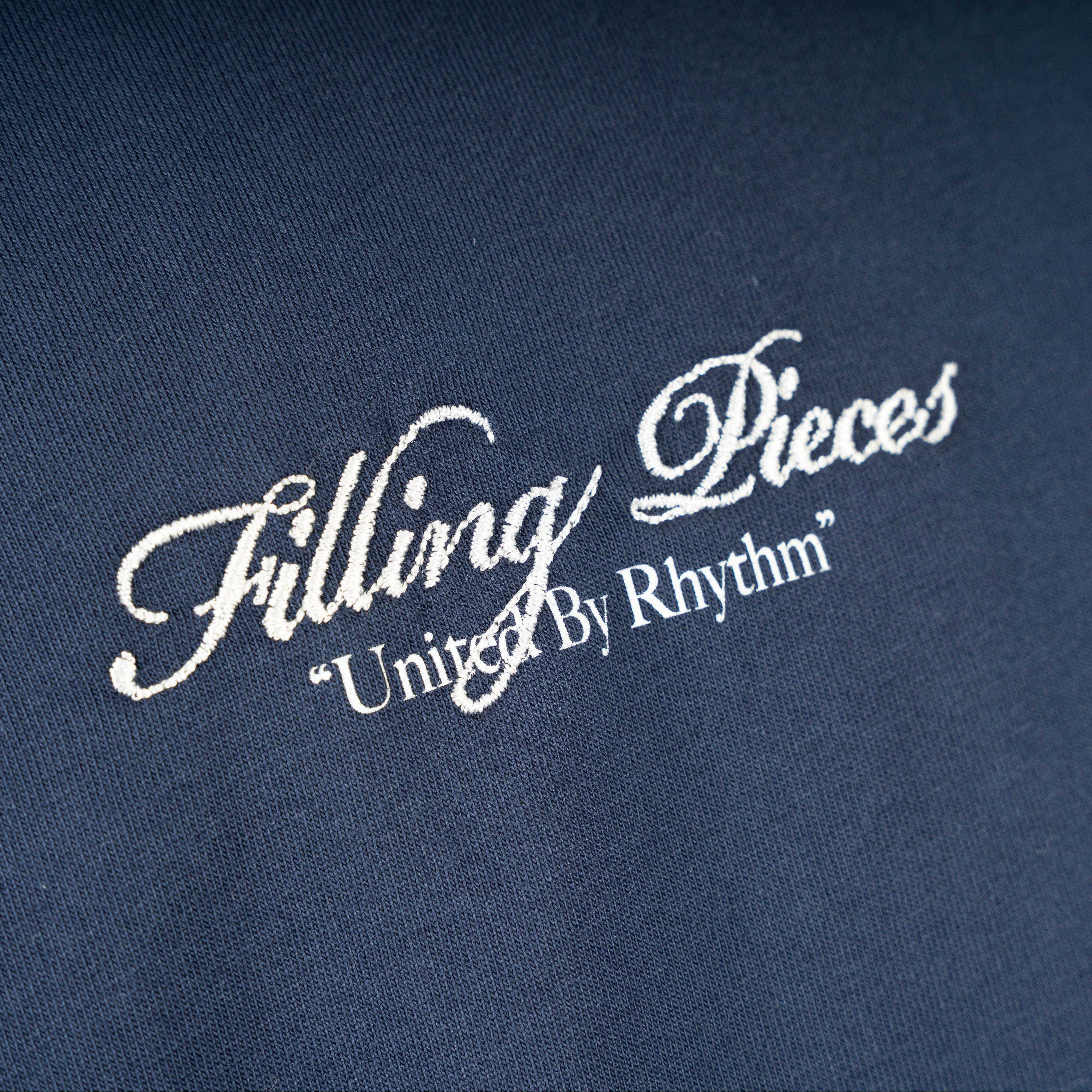 Filling Pieces T-Shirt met Backprint Blauw | DJ