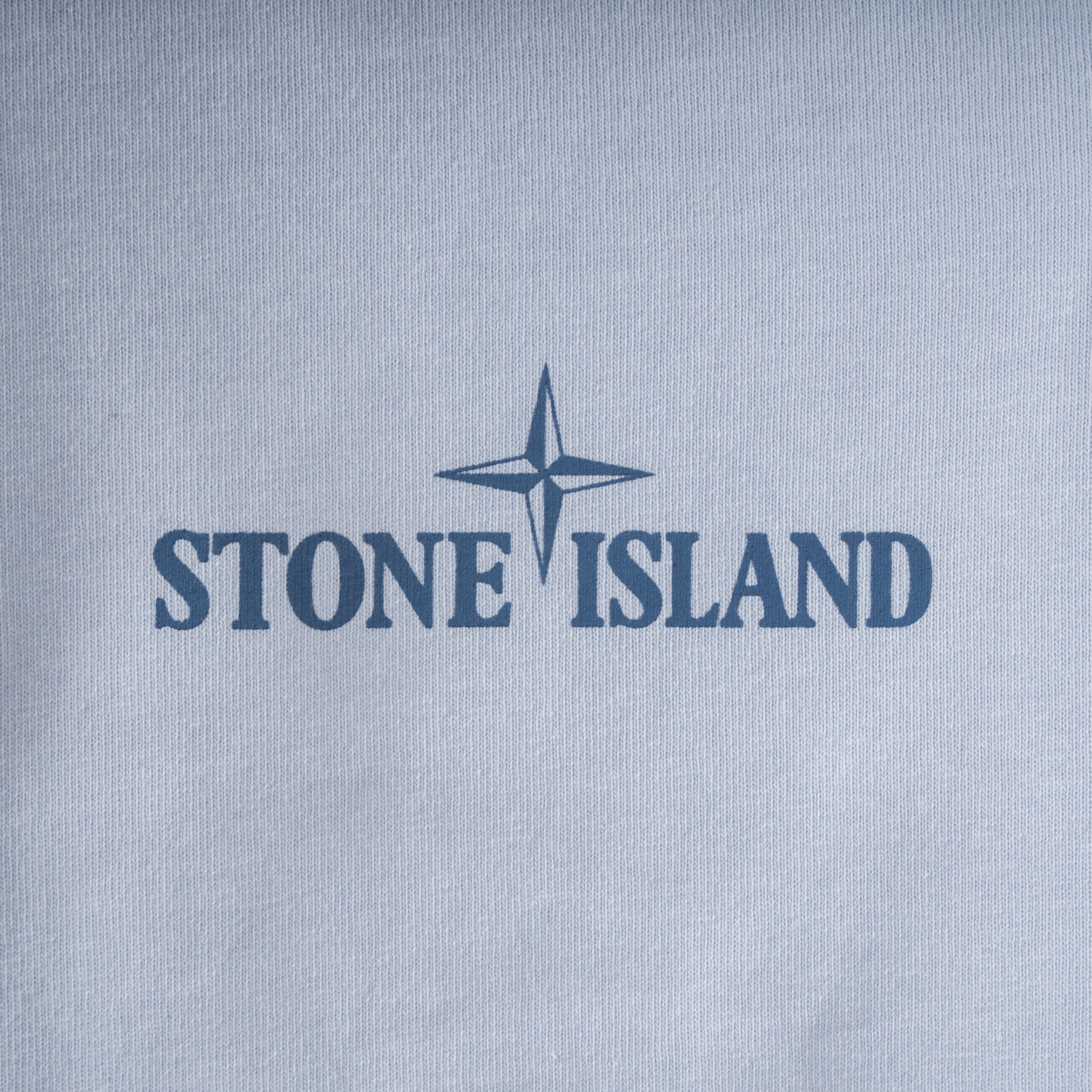 Stone Island T-Shirt Met Backprint Lila | Construction Lines