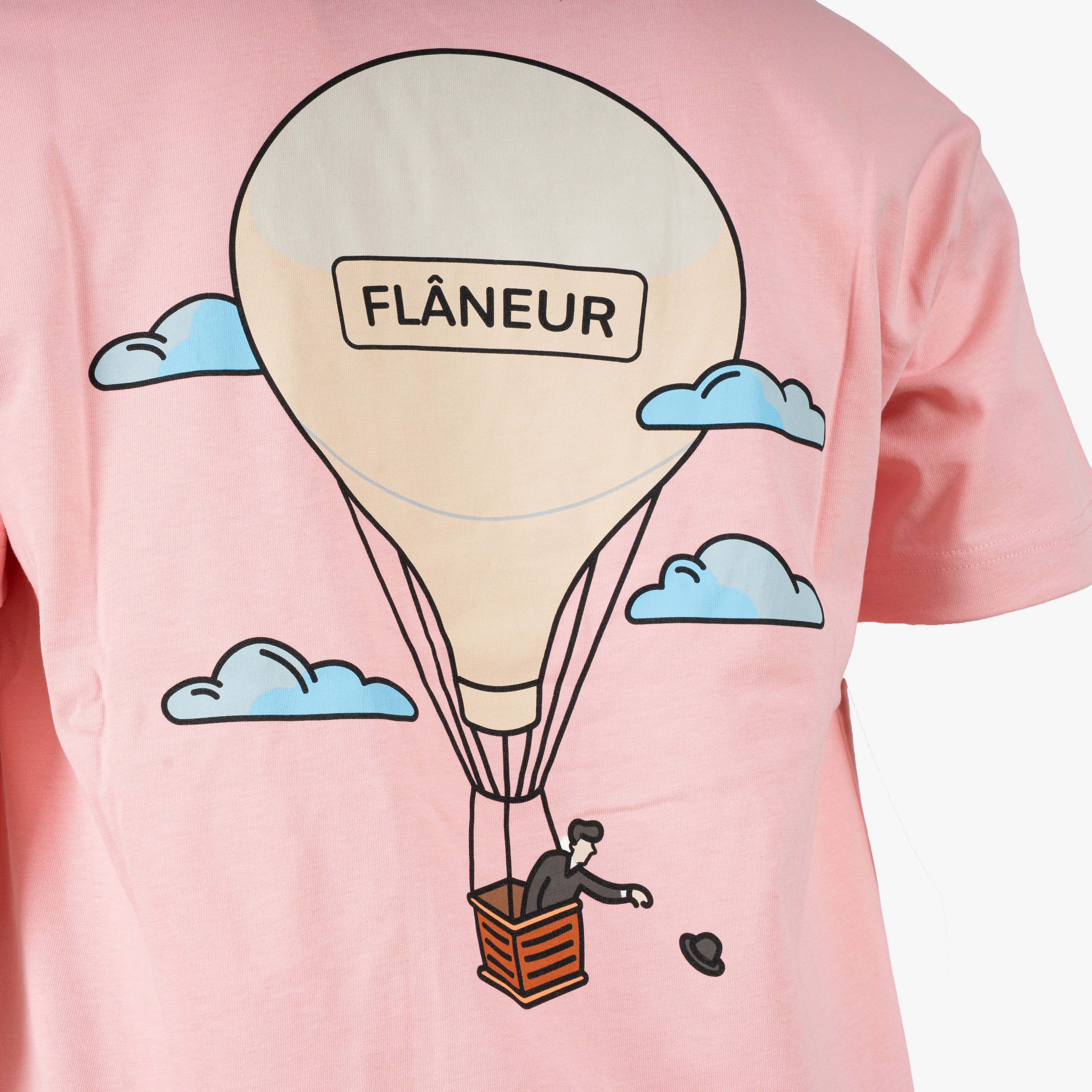 Flaneur T-shirt roze | AÉRONAUTIQUE