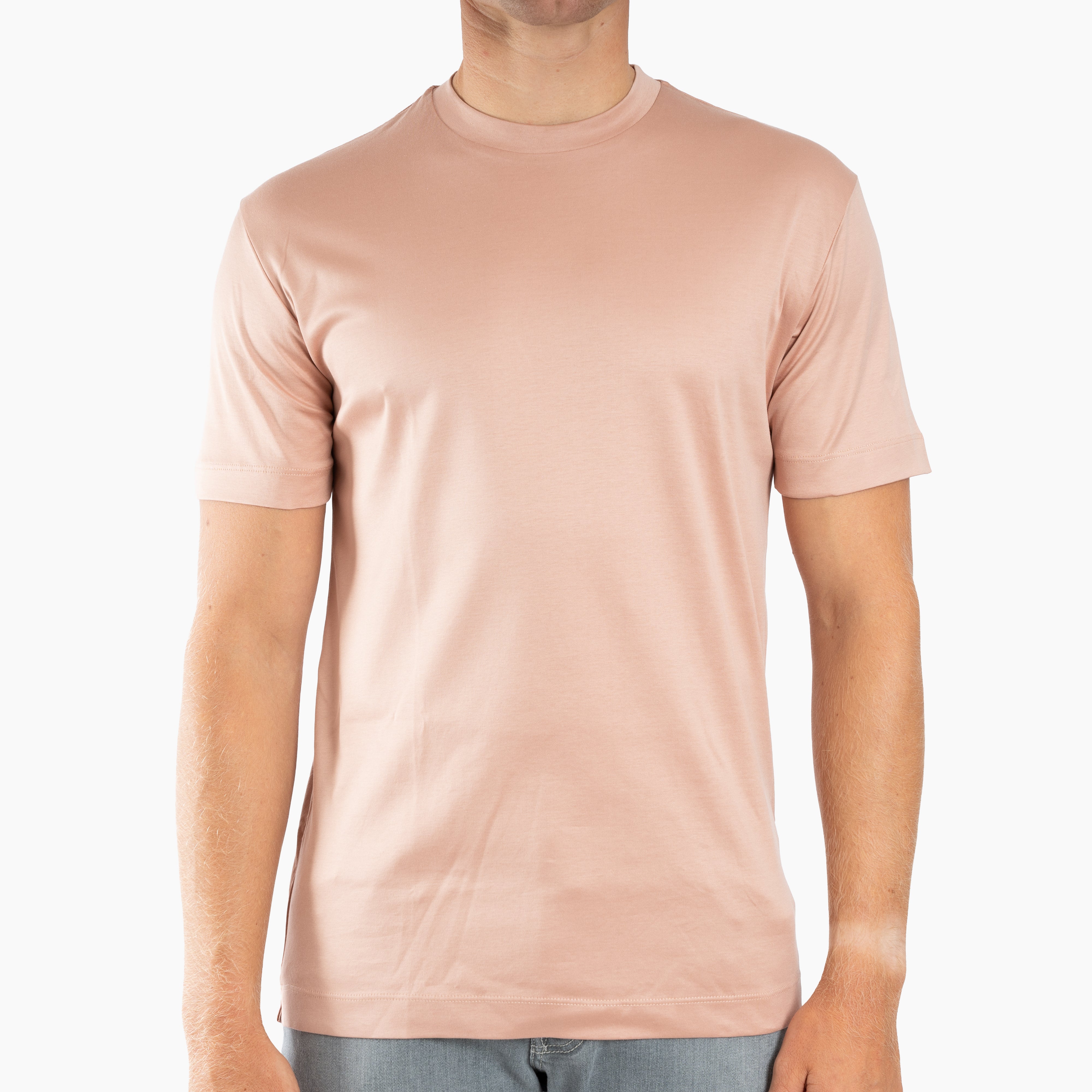 Valenza T-Shirt Zacht Roze | Interlock Supima Cotton