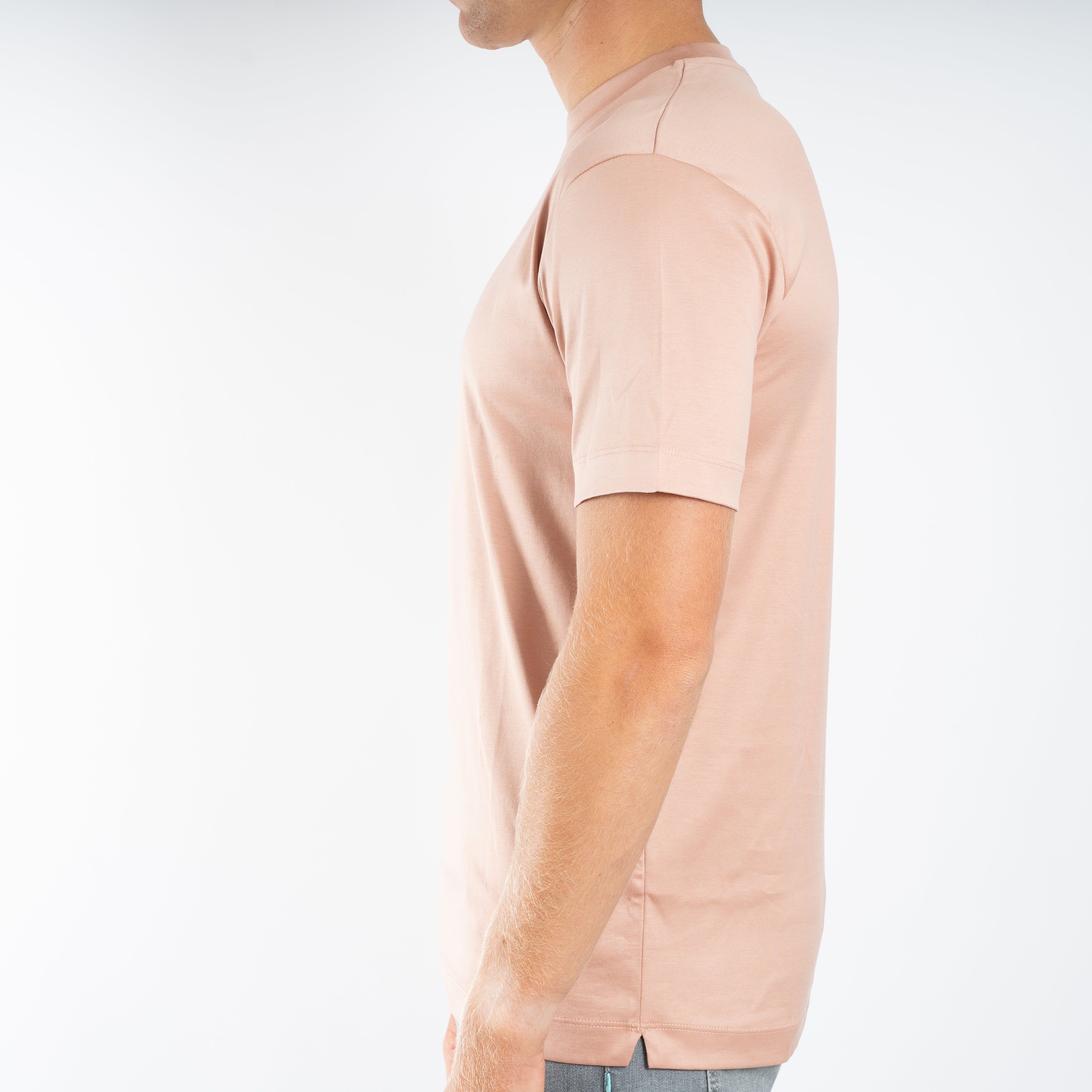 Valenza T-Shirt Zacht Roze | Interlock Supima Cotton
