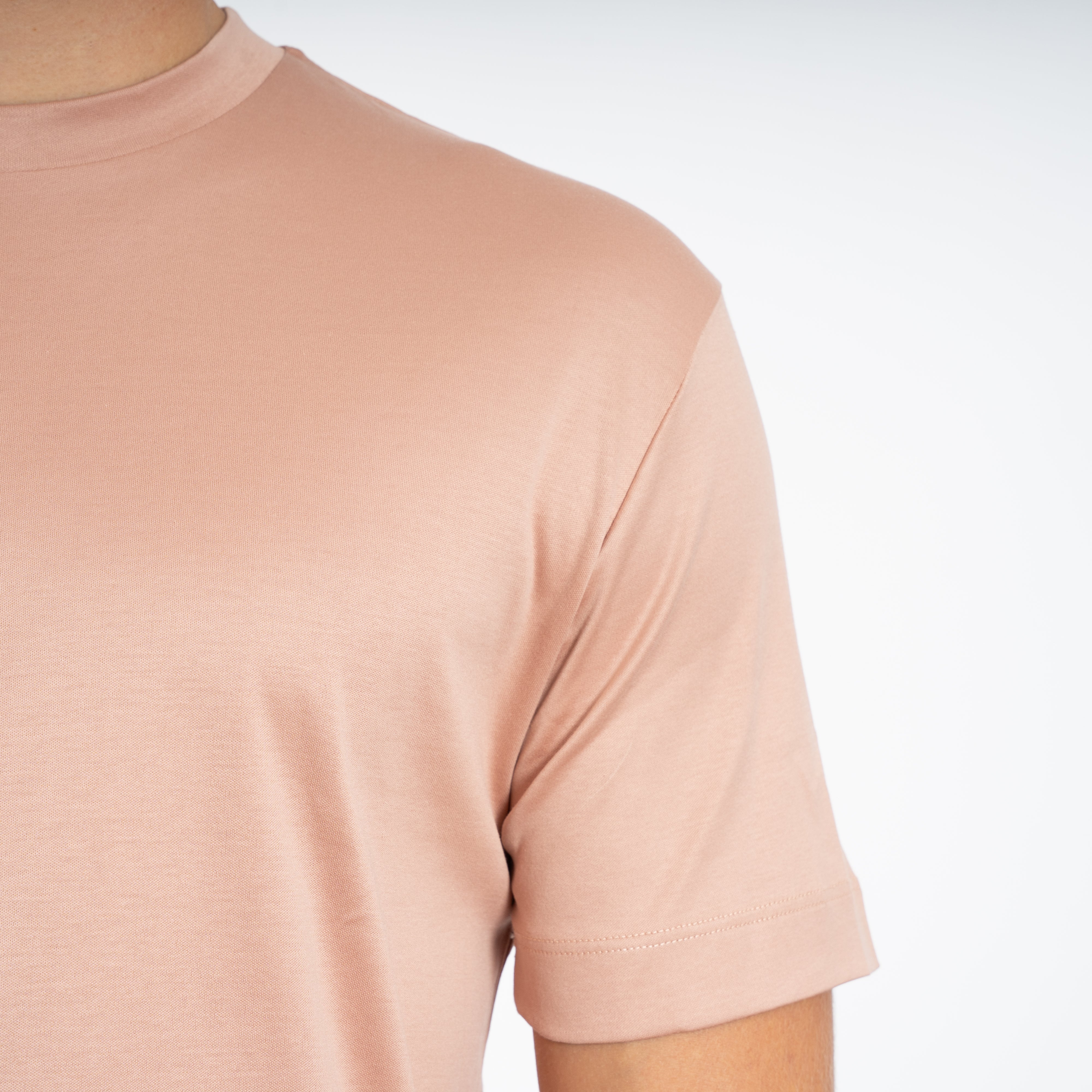 Valenza T-Shirt Zacht Roze | Interlock Supima Cotton