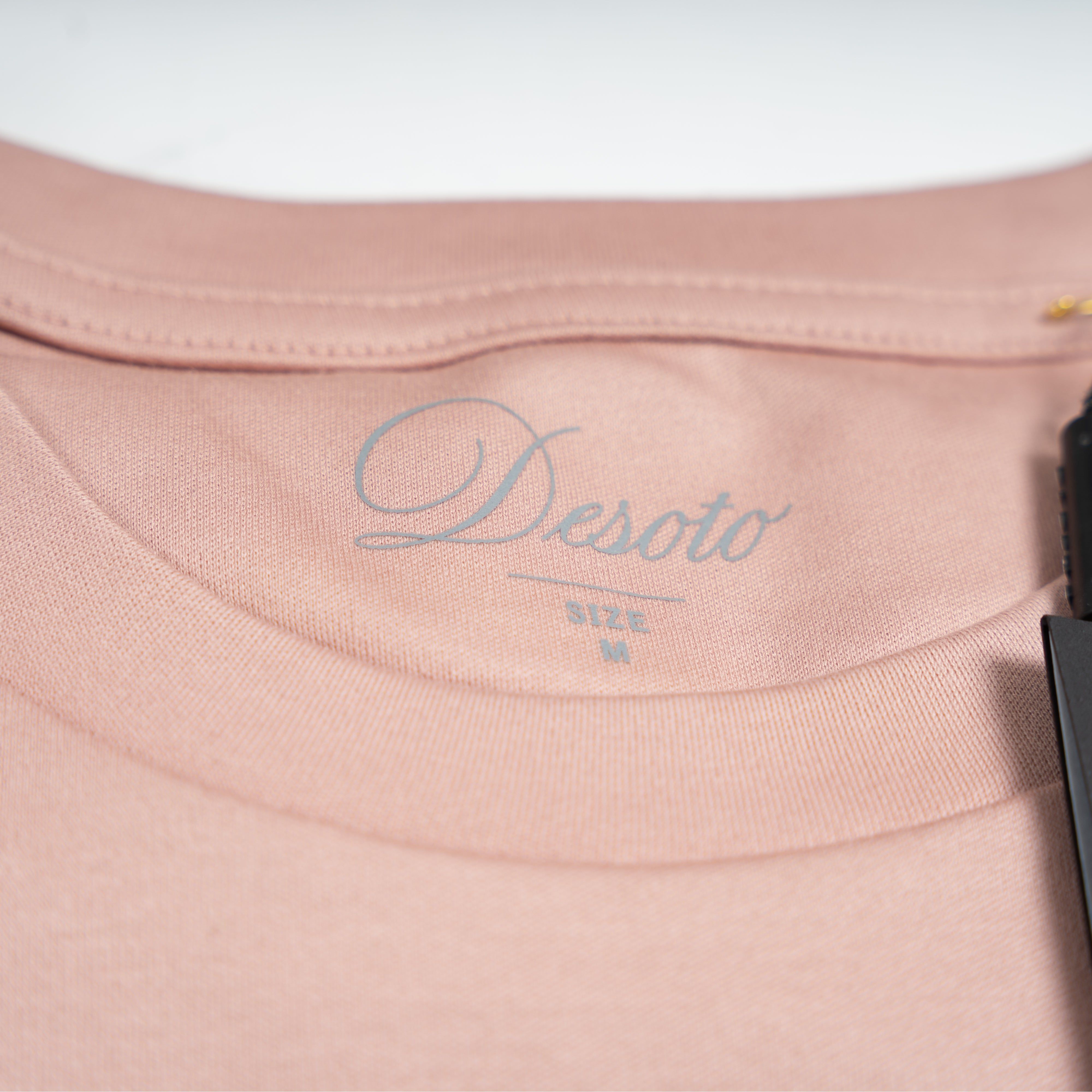 Desoto T-Shirt Roze | Luxury Two Ply