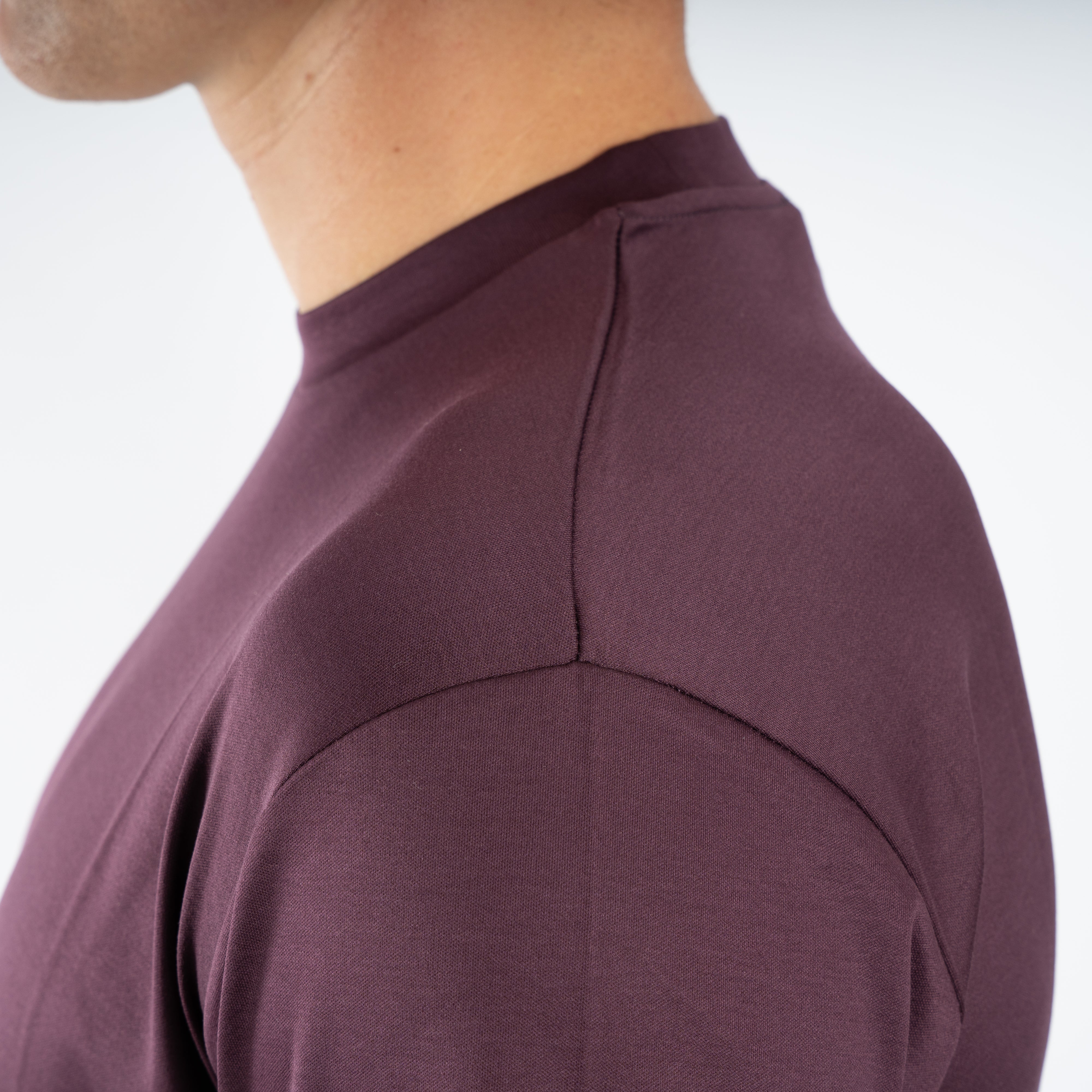 Valenza T-Shirt Bordeaux Rood | Interlock Supima Cotton