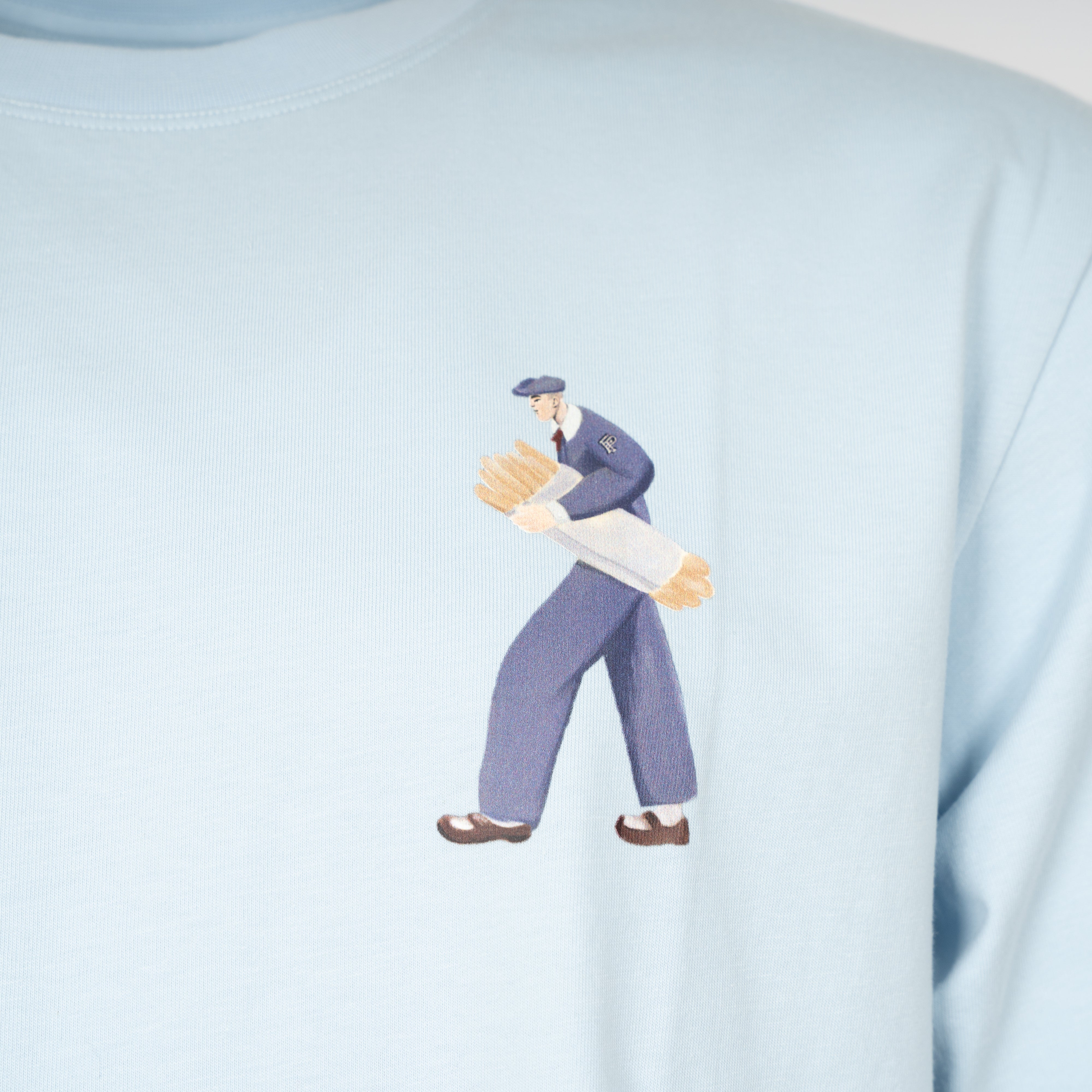 Filling Pieces T-Shirt Backprint Lichtblauw | Bakery
