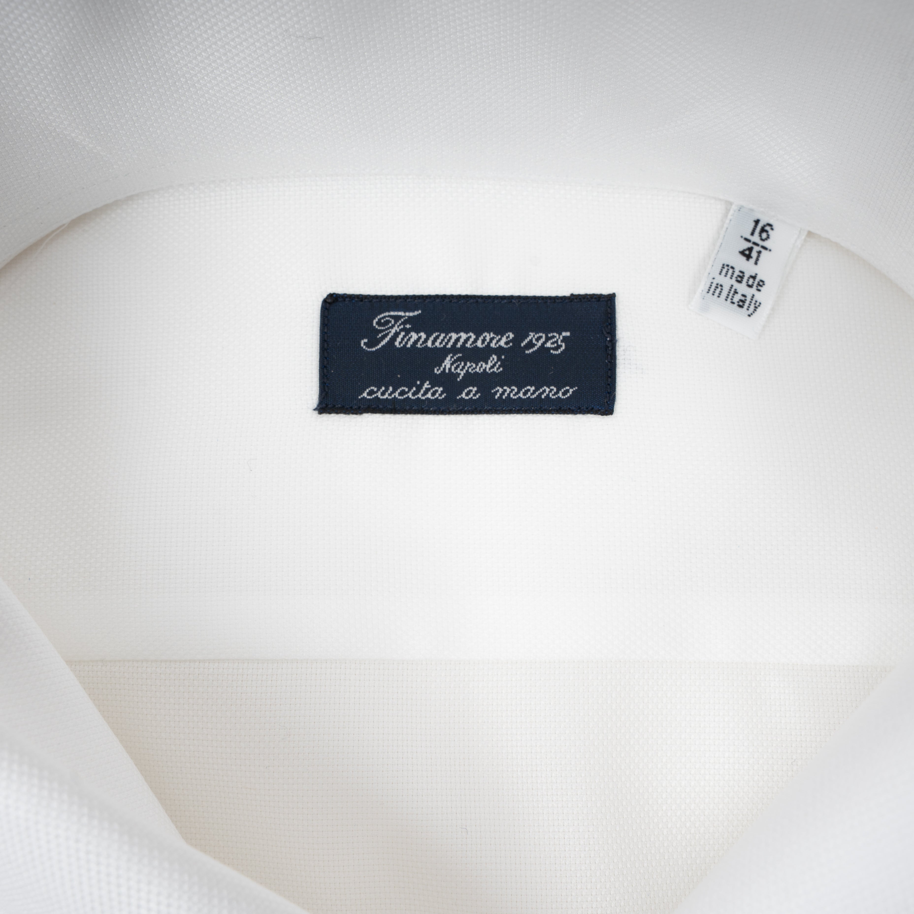 Finamore Overhemd Wit | Ustica