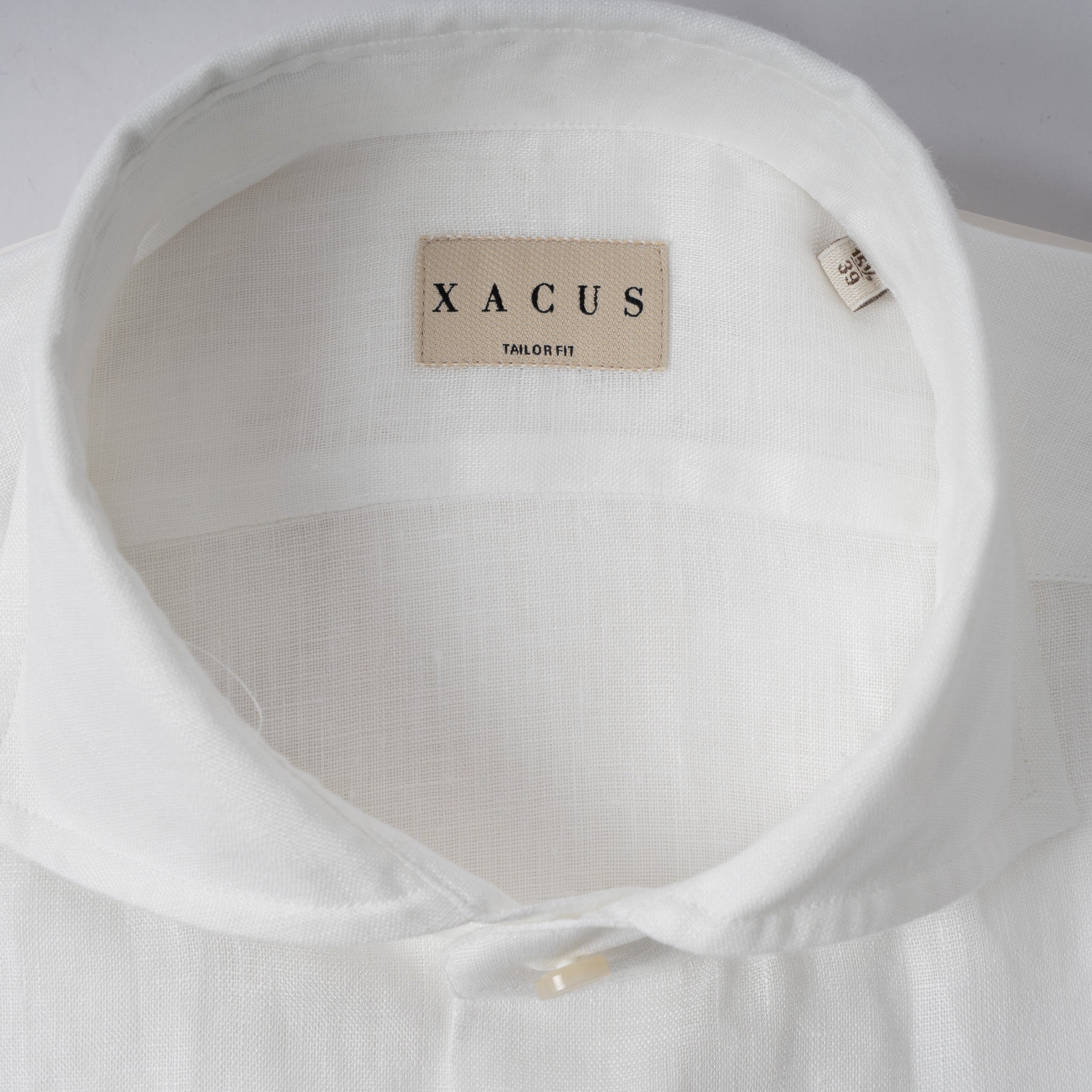 Xacus Linnen Overhemd Wit | Washed