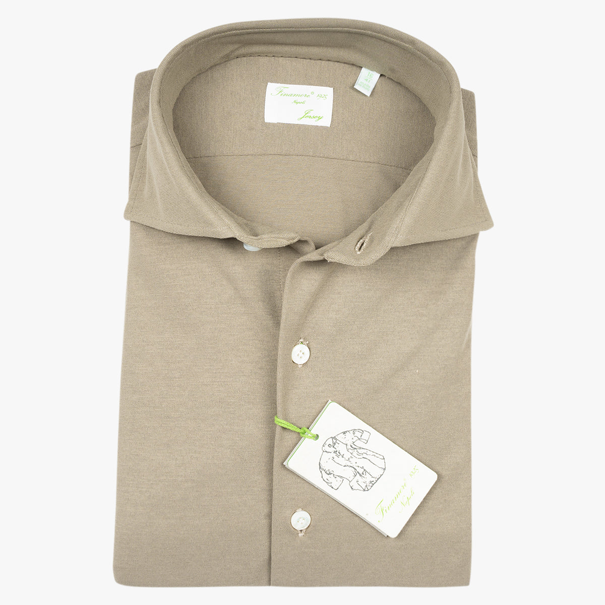 Finamore Overhemd Beige | Jersey