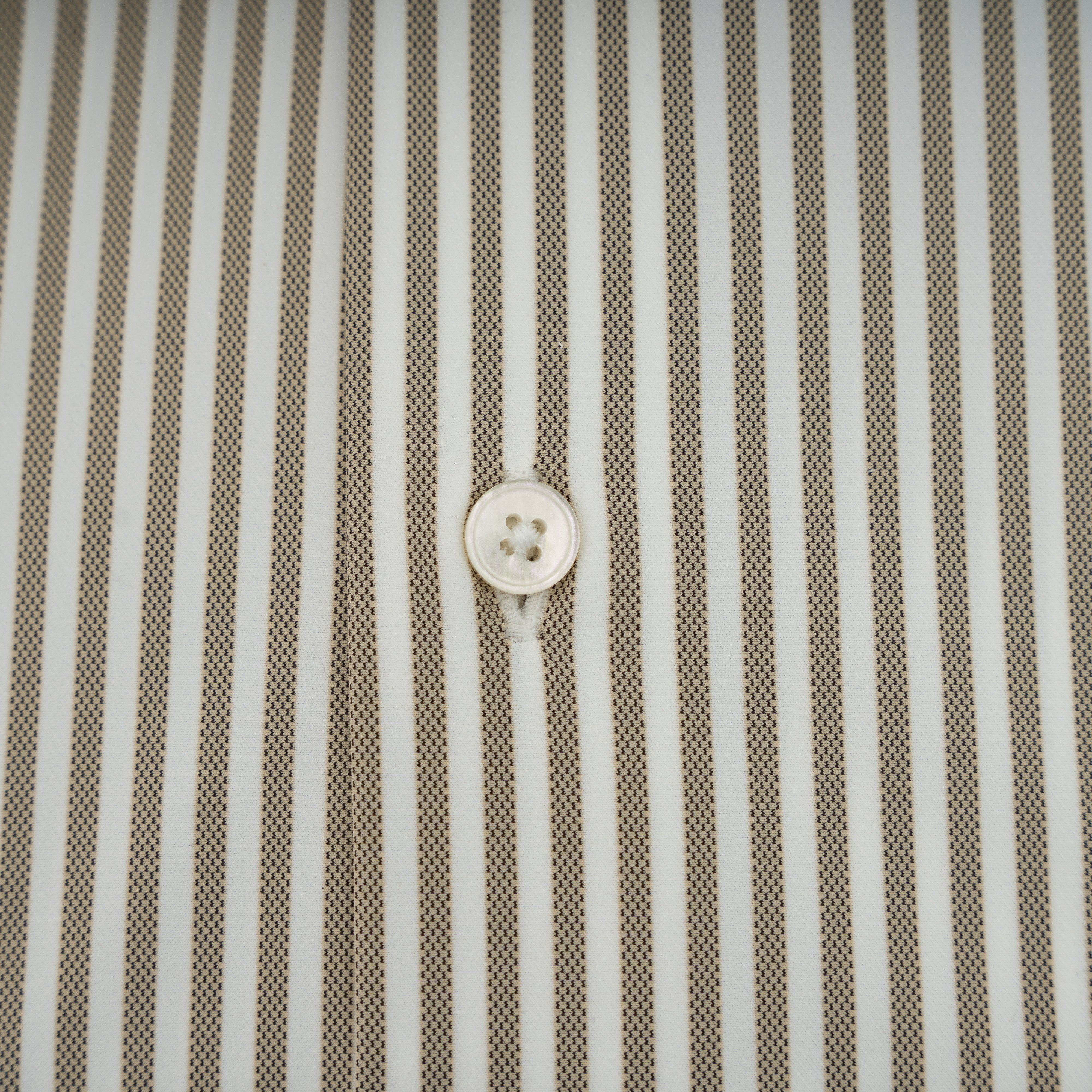 Xacus Overhemd Beige Streep | Active Shirt