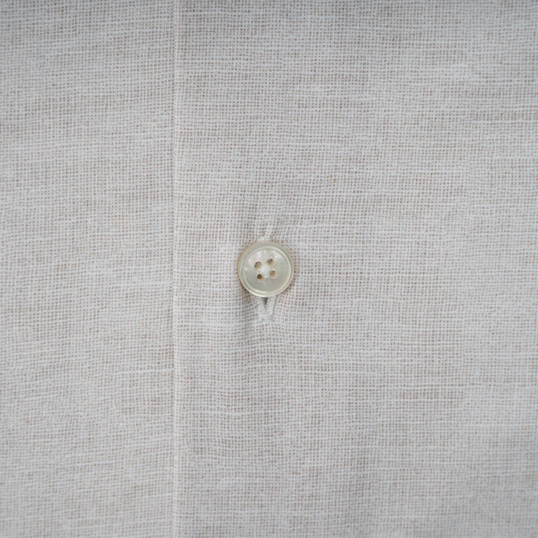 Xacus Overhemd Beige Linnen Look | Active Shirt