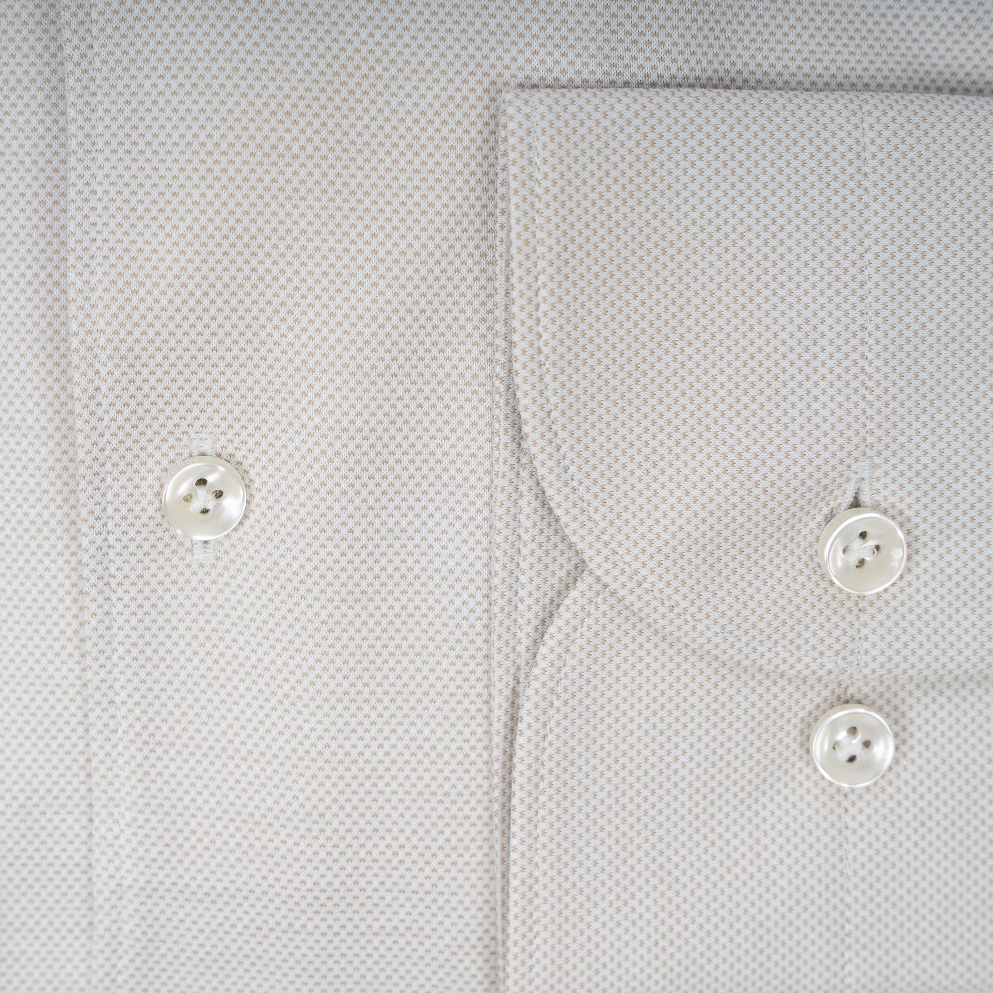 Profuomo Overhemd Beige | Japanese Knitted