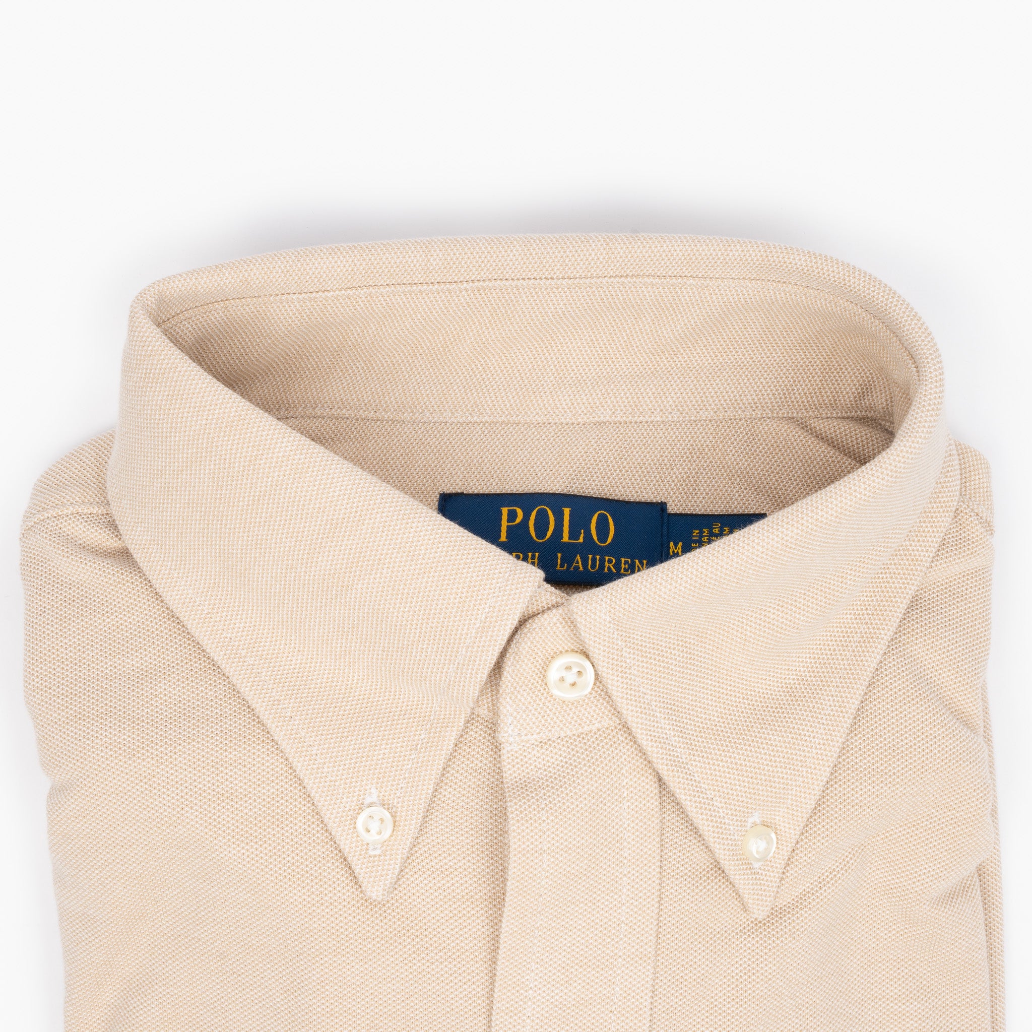 Ralph Lauren Overhemd Beige | Knit Oxford