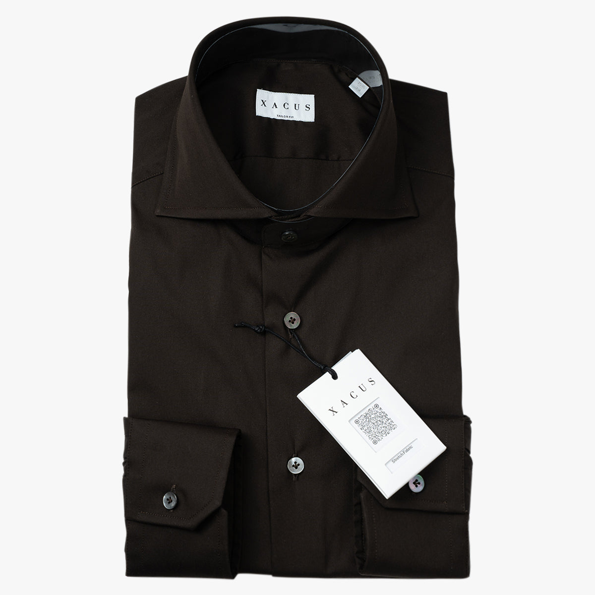 Xacus Overhemd Bruin | Albini