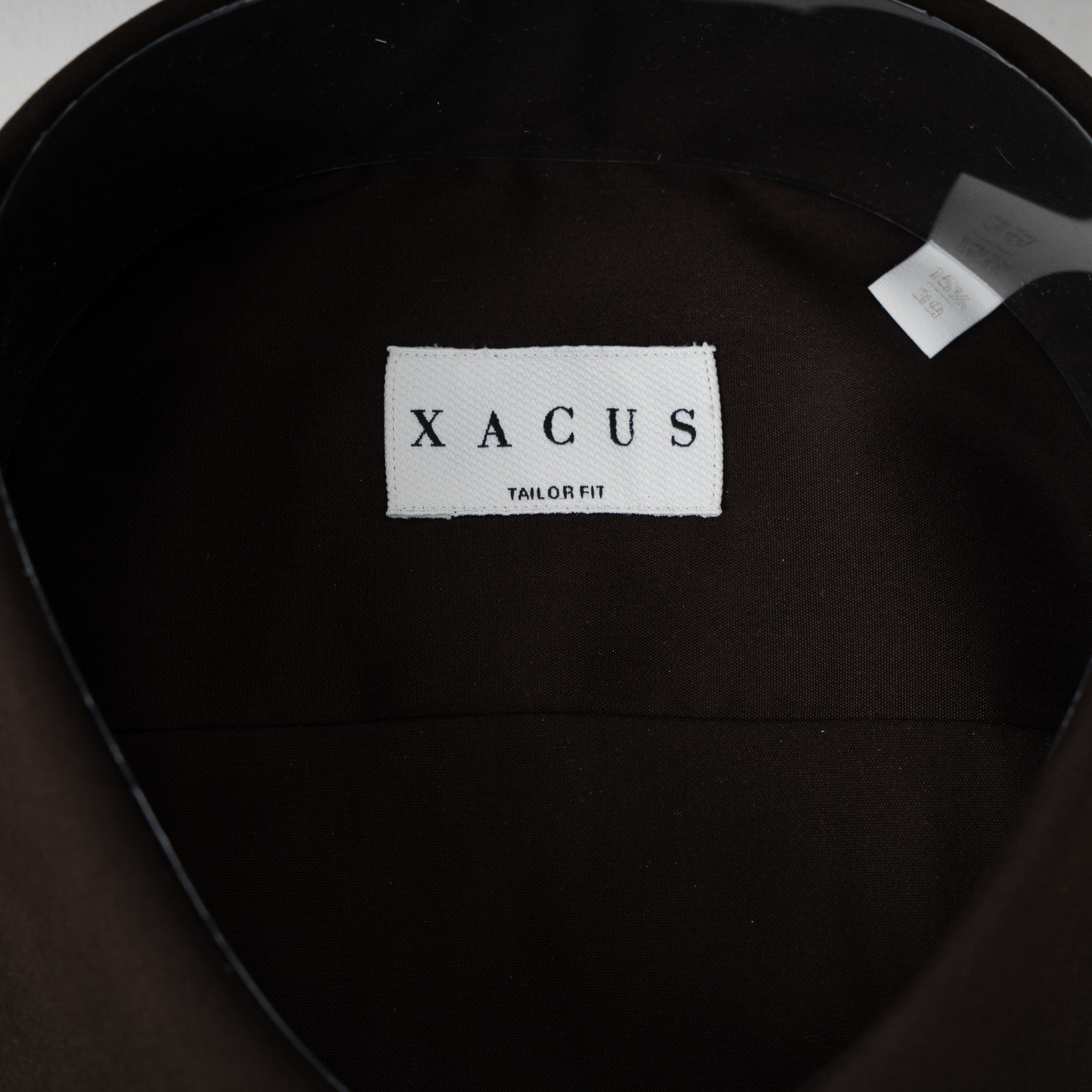 Xacus Overhemd Donkerbruin | Albini Stretch