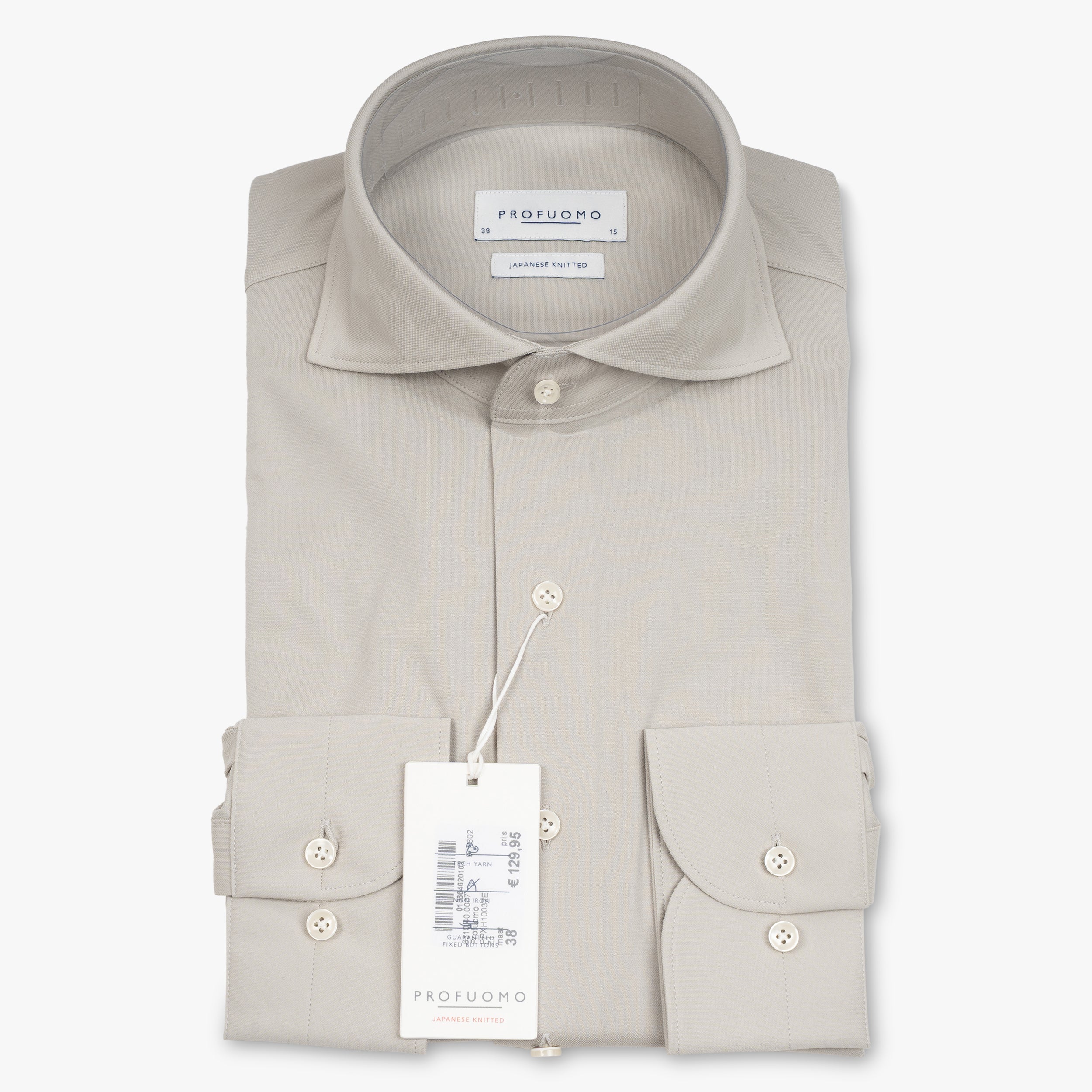 Profuomo Overhemd Lichtgroen | Japanese Knitted