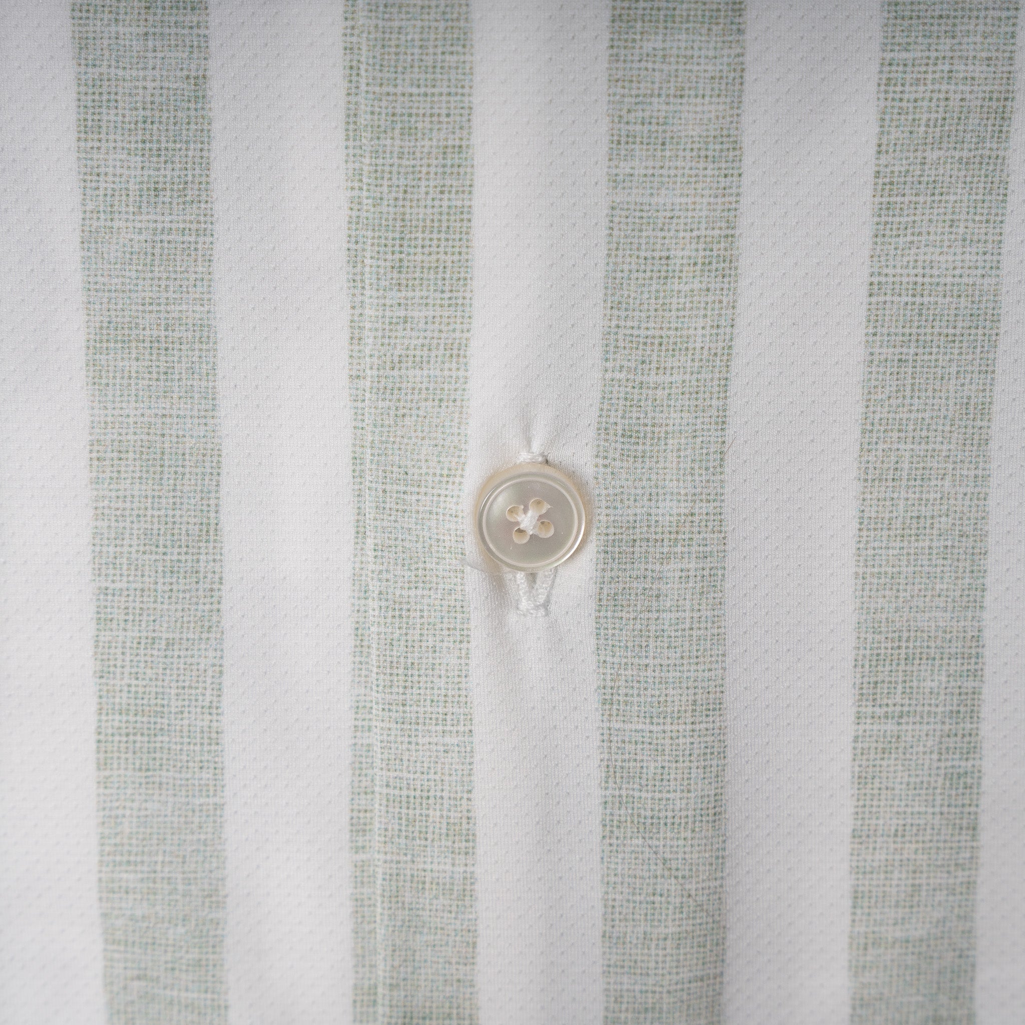 Xacus Overhemd Lichtgroen Brede Streep | Acitve Shirt