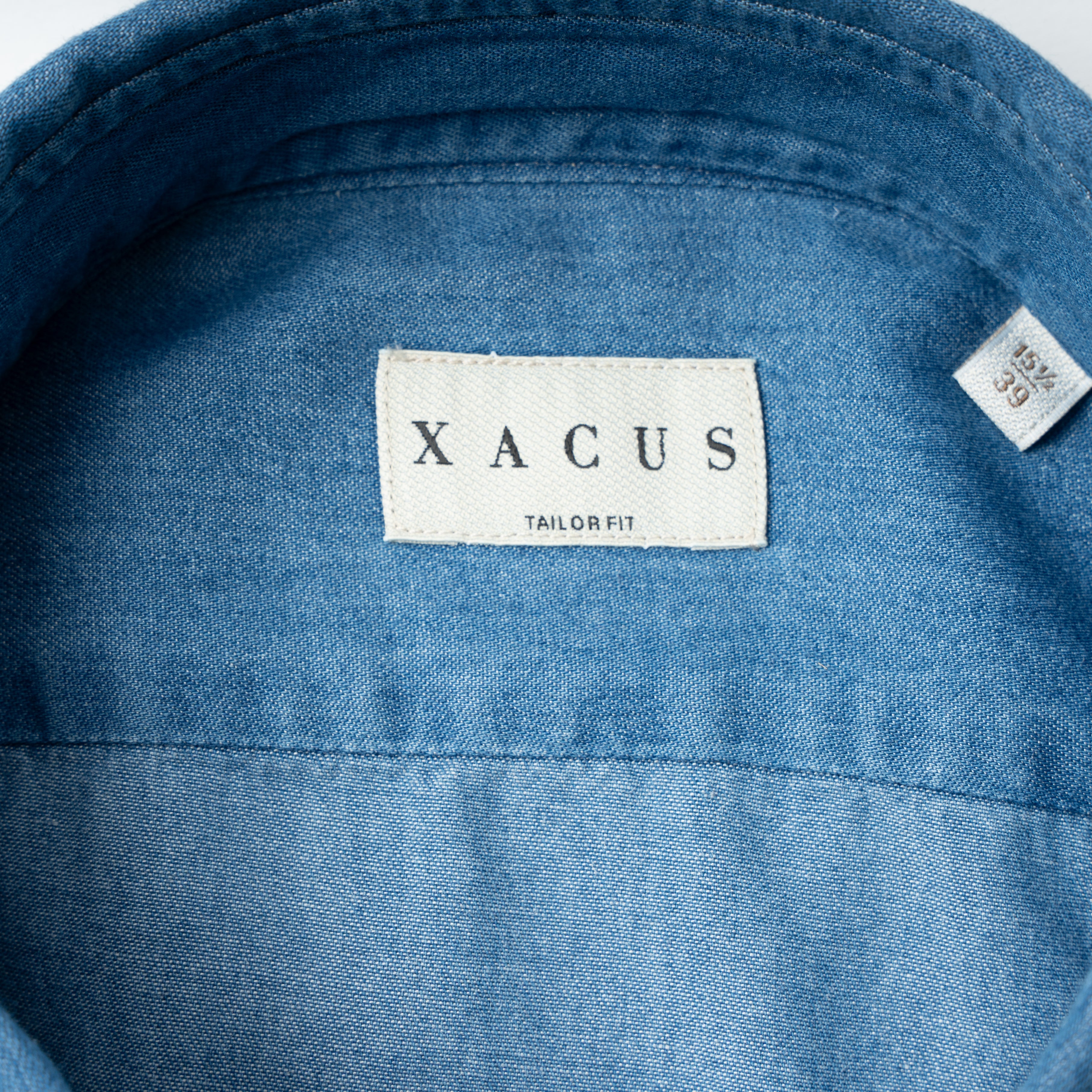 Xacus Overhemd Jeansblauw | Denim & Indigo
