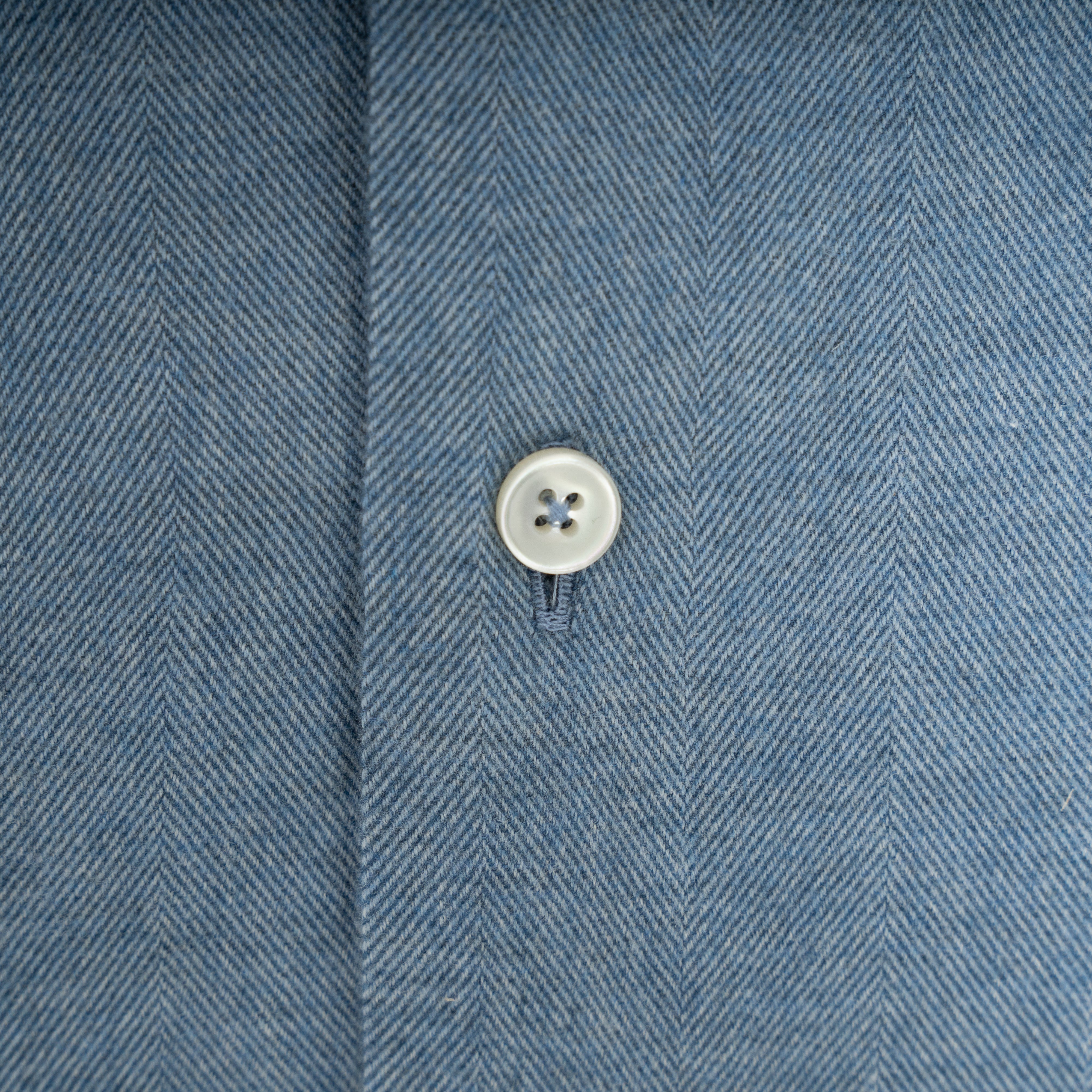 Xacus Overhemd Flannel Blauw | Albini