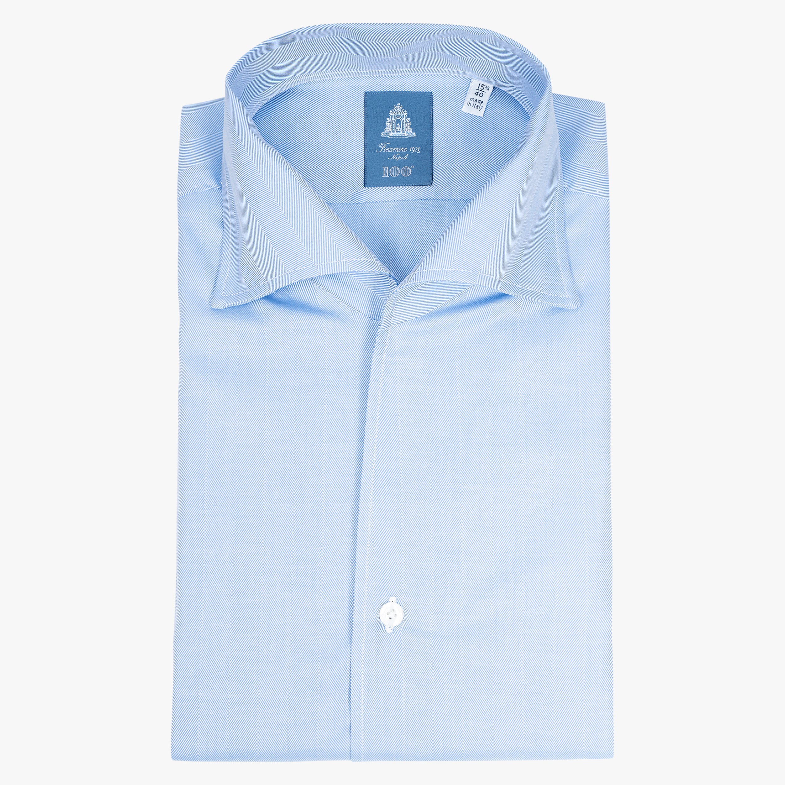 Finamore Overhemd Lichtlbauw | Ustica